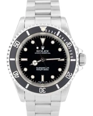 1996 Men's Rolex Submariner No-Date 14060 T SERIAL PATINA Dive 40mm Watch
