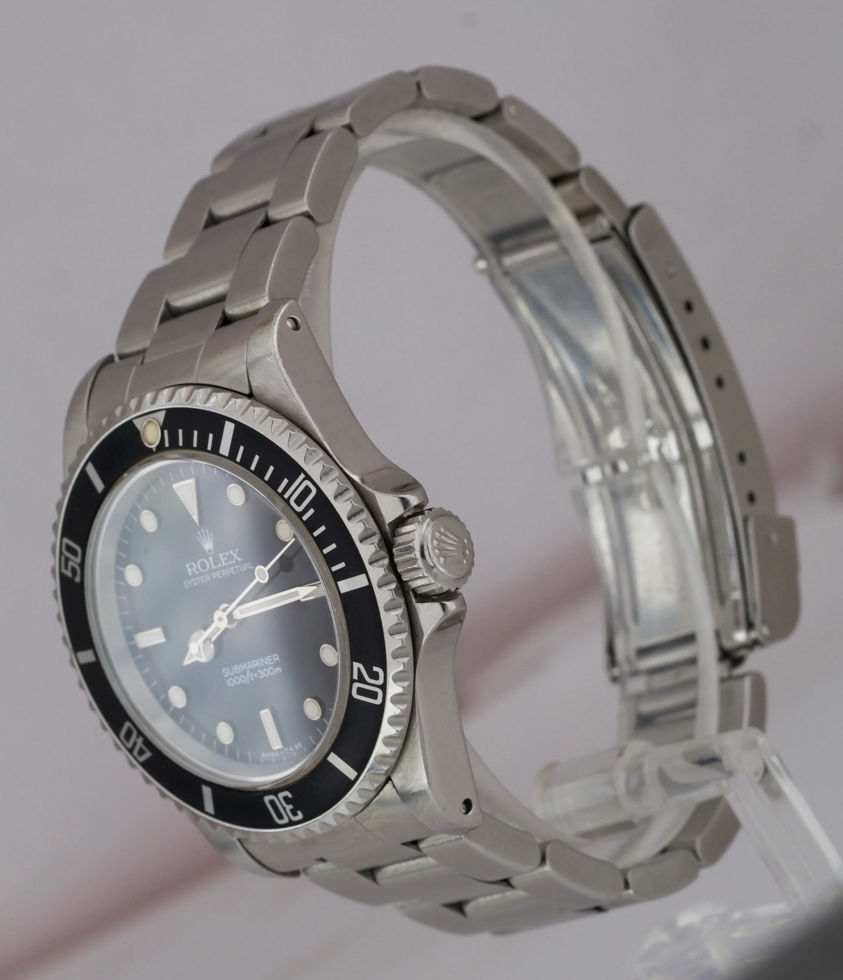 1996 Men's Rolex Submariner No-Date 14060 T SERIAL PATINA Dive 40mm Watch