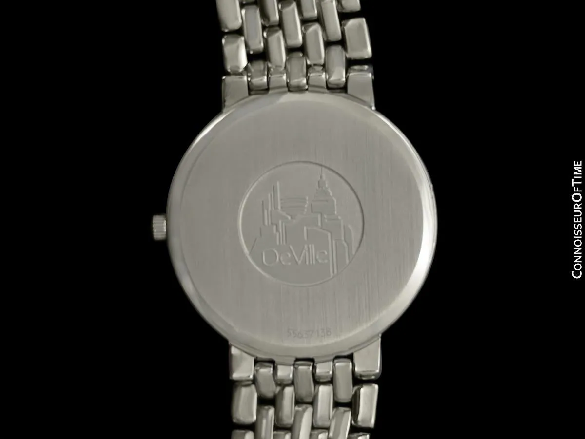1998 Omega De Ville Mens Dress Watch with Tiffany Blue Dial - Stainless Steel