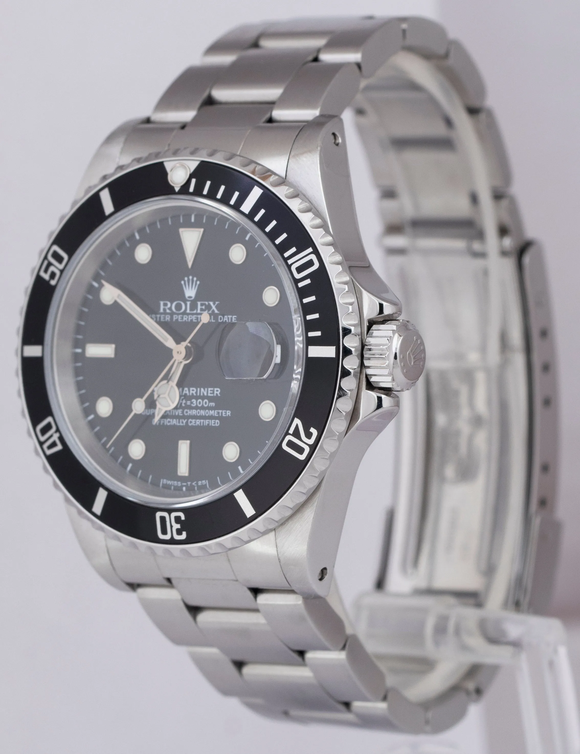1998 Rolex Submariner Date TRITINOVA Stainless Steel Ceramic Watch 16610 B P