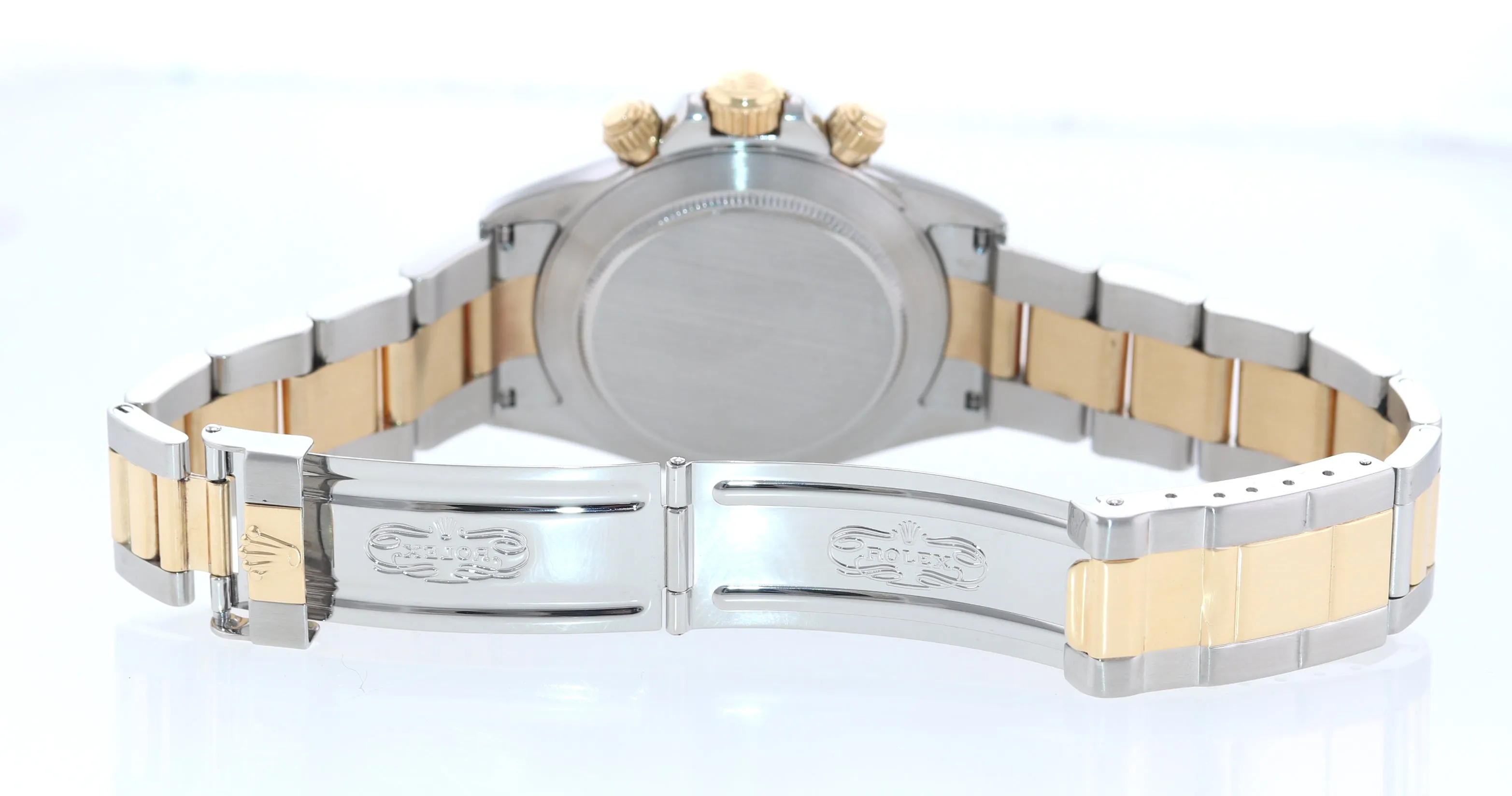 1999 Rolex Daytona 16523 Zenith Two Tone 18 Yellow Gold Slate Grey Dial Watch