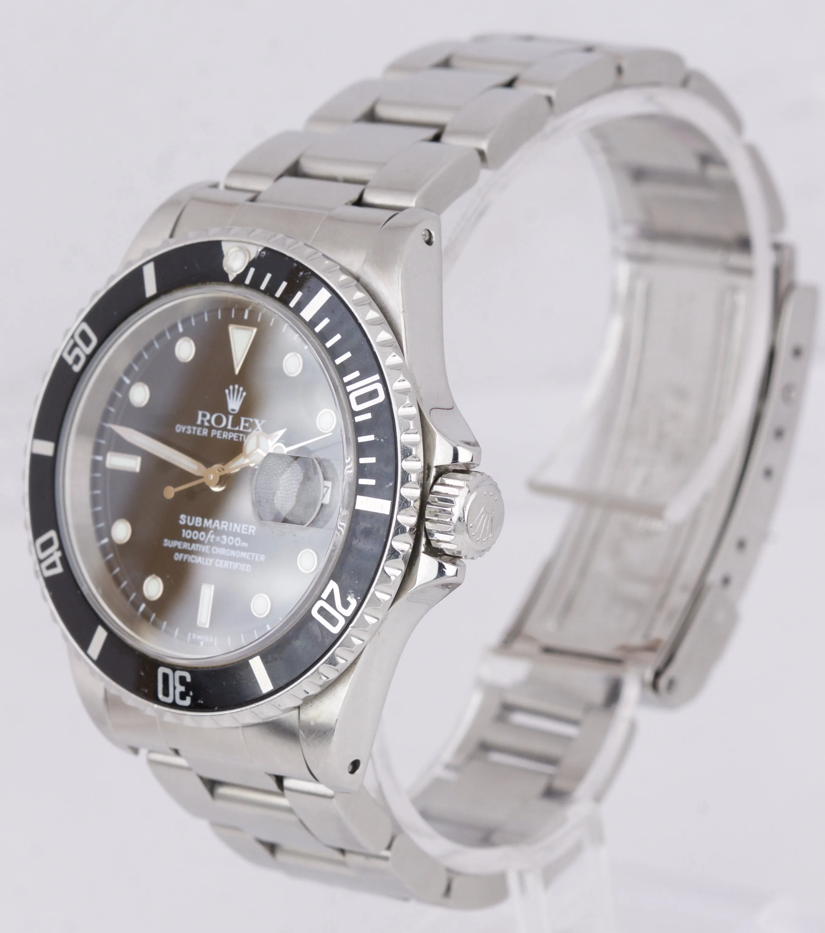 1999 Rolex Submariner Date U-SERIAL 16610 SWISS ONLY Stainless 40mm Dive Watch