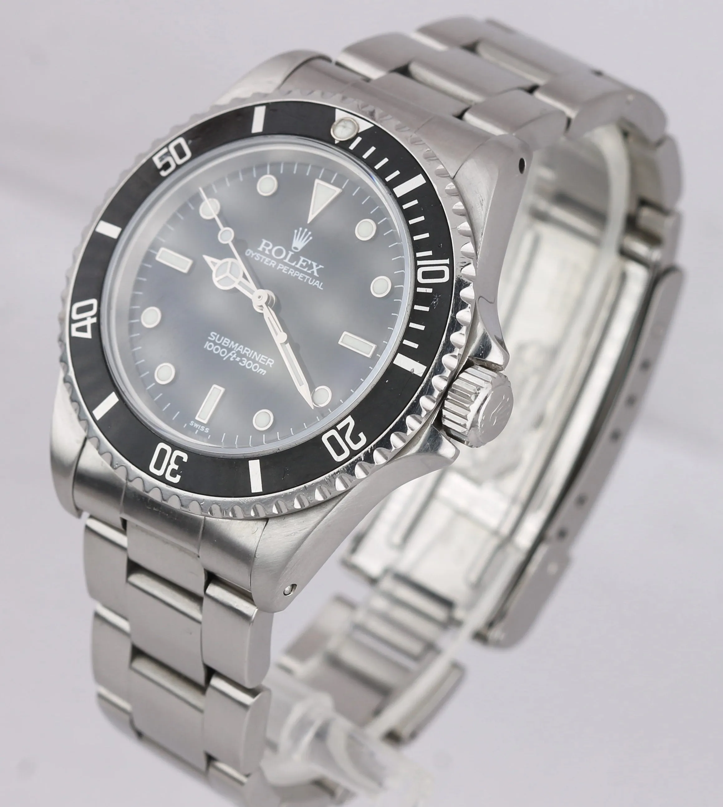 2000 A SERIAL Rolex Submariner No-Date 14060 M SWISS ONLY Black Dive 40mm Watch