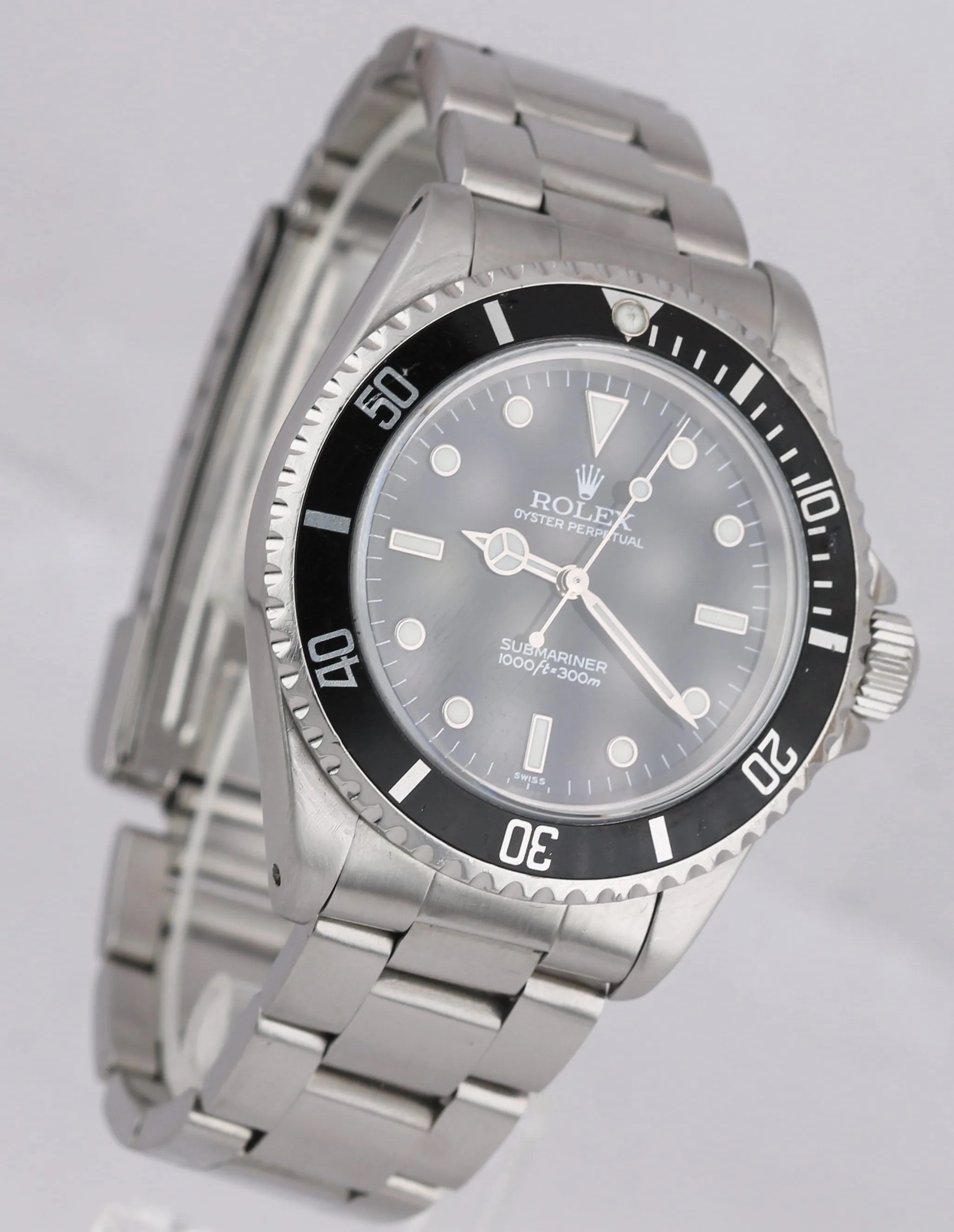 2000 A SERIAL Rolex Submariner No-Date 14060 M SWISS ONLY Black Dive 40mm Watch