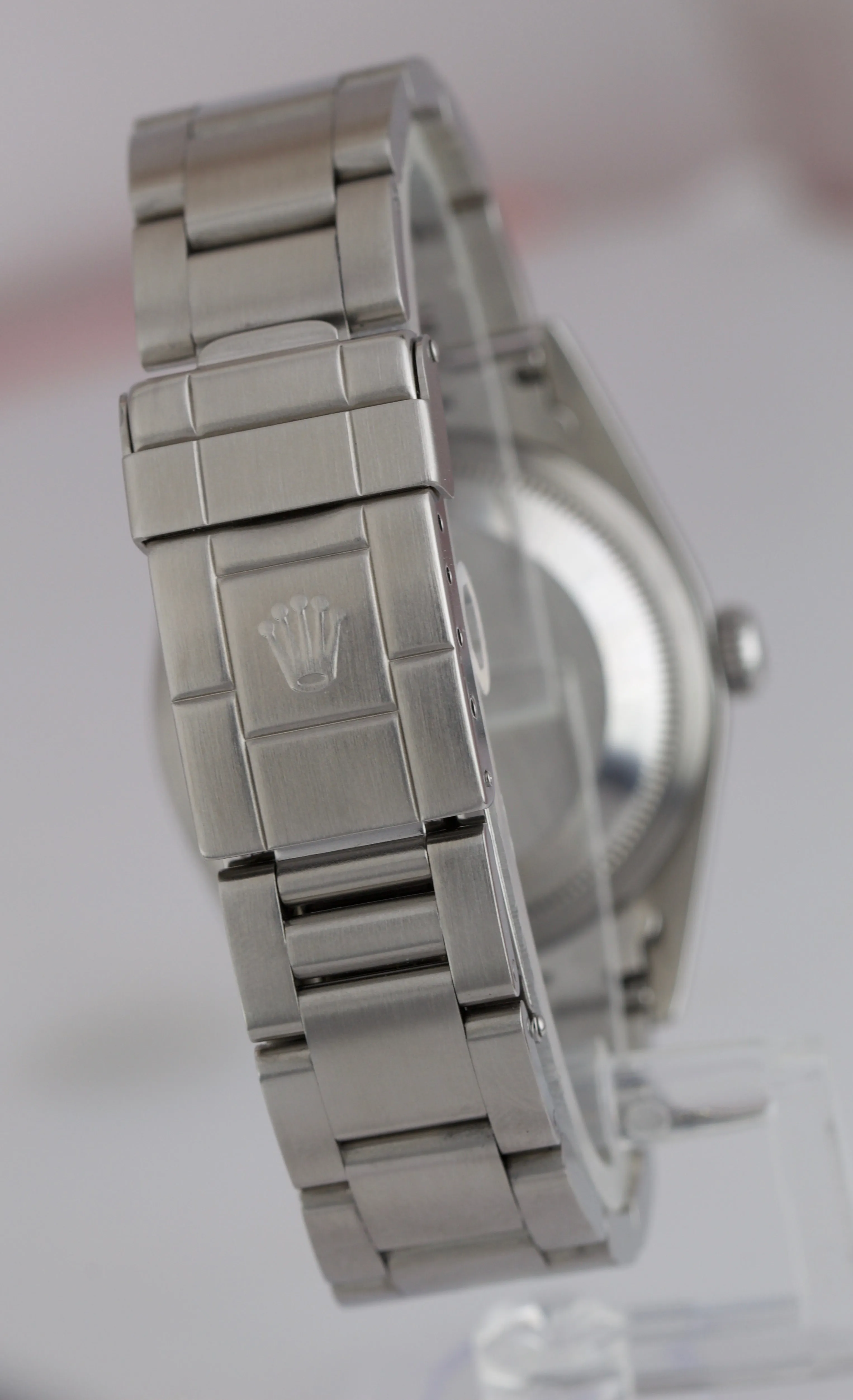 2000 Rolex Explorer I Black 36mm A SERIAL Stainless Automatic Oyster Watch 14270