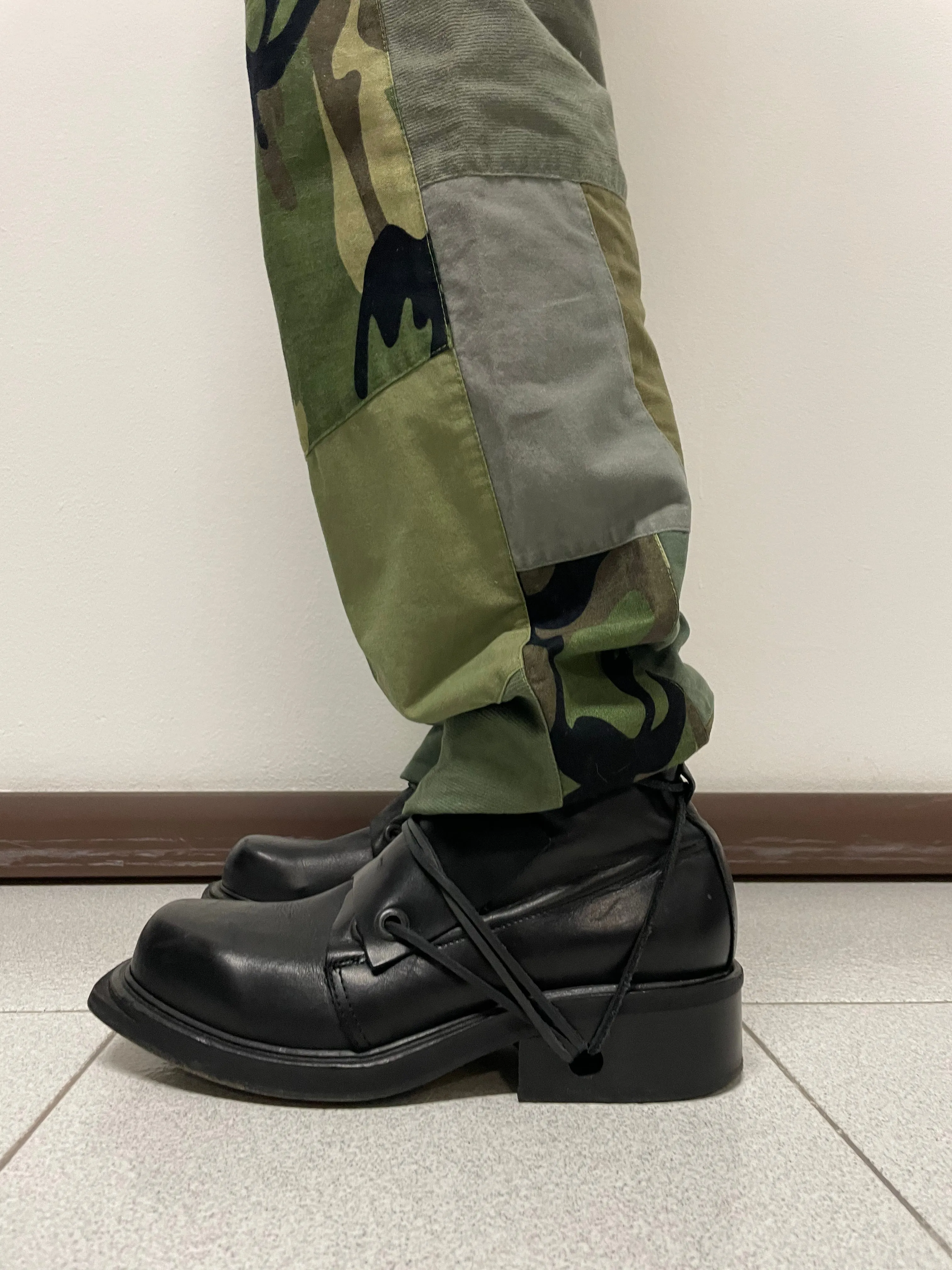 2000s Dolce & Gabbana Hybrid Military patchwork pants