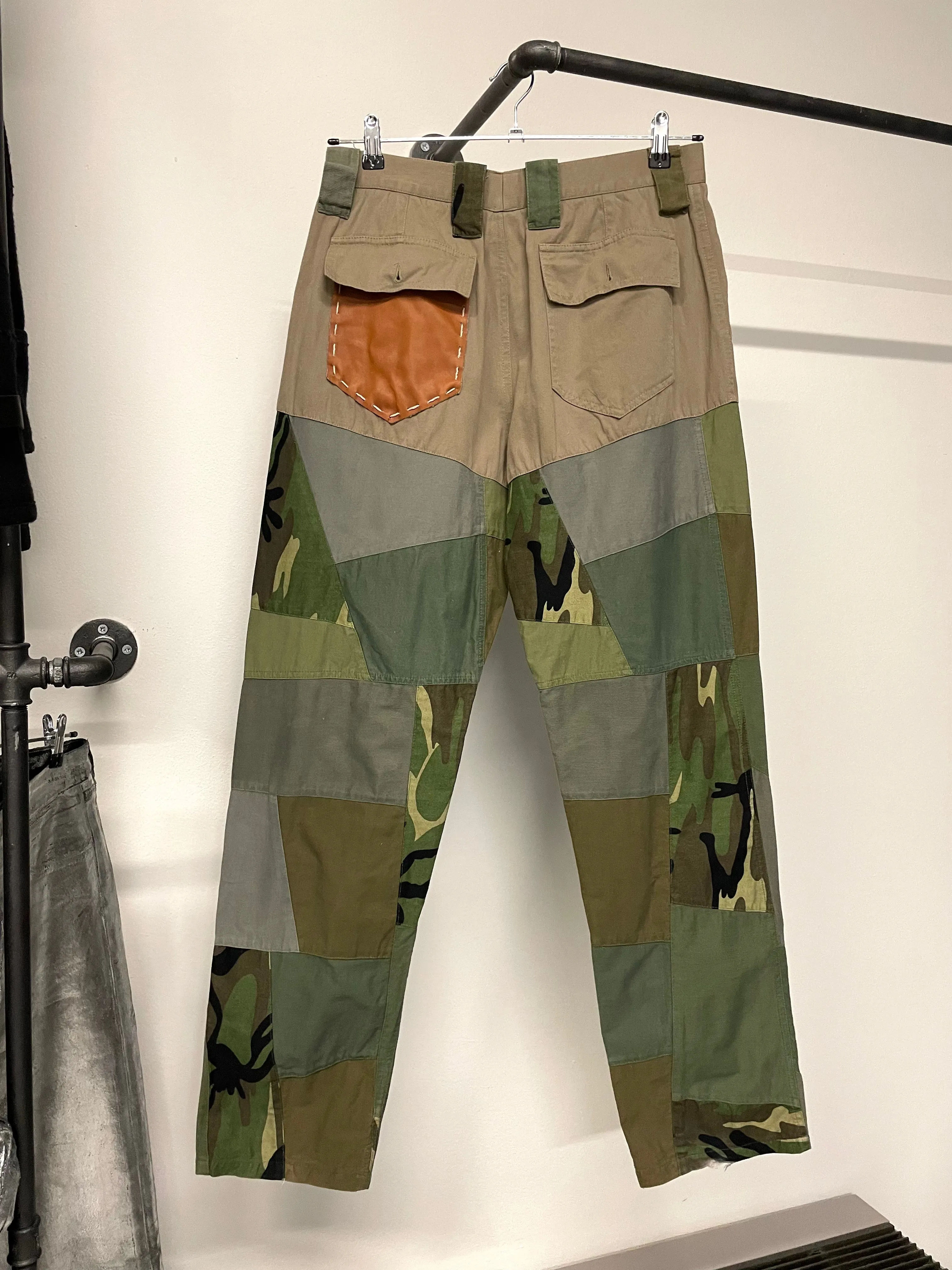 2000s Dolce & Gabbana Hybrid Military patchwork pants