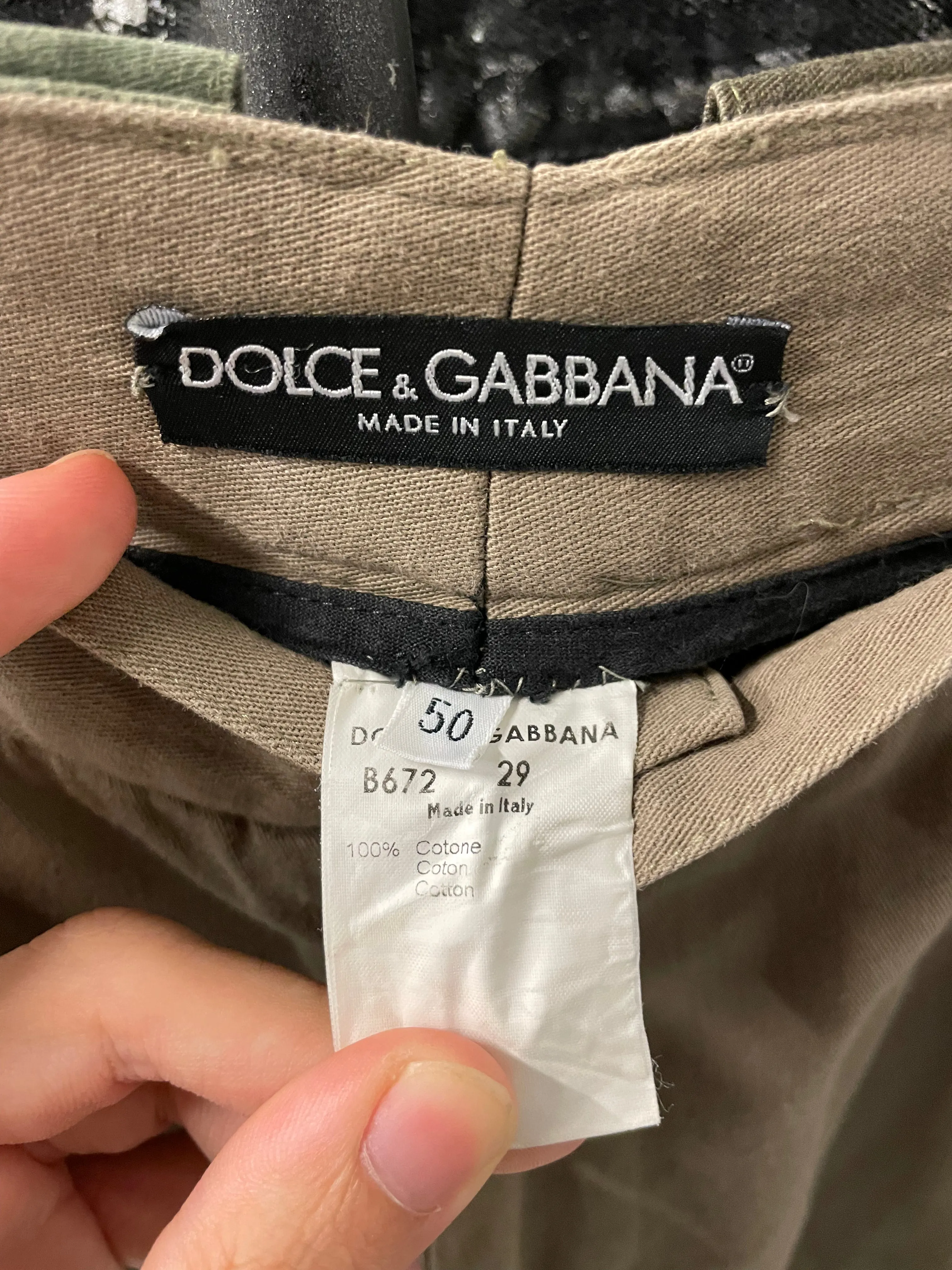 2000s Dolce & Gabbana Hybrid Military patchwork pants