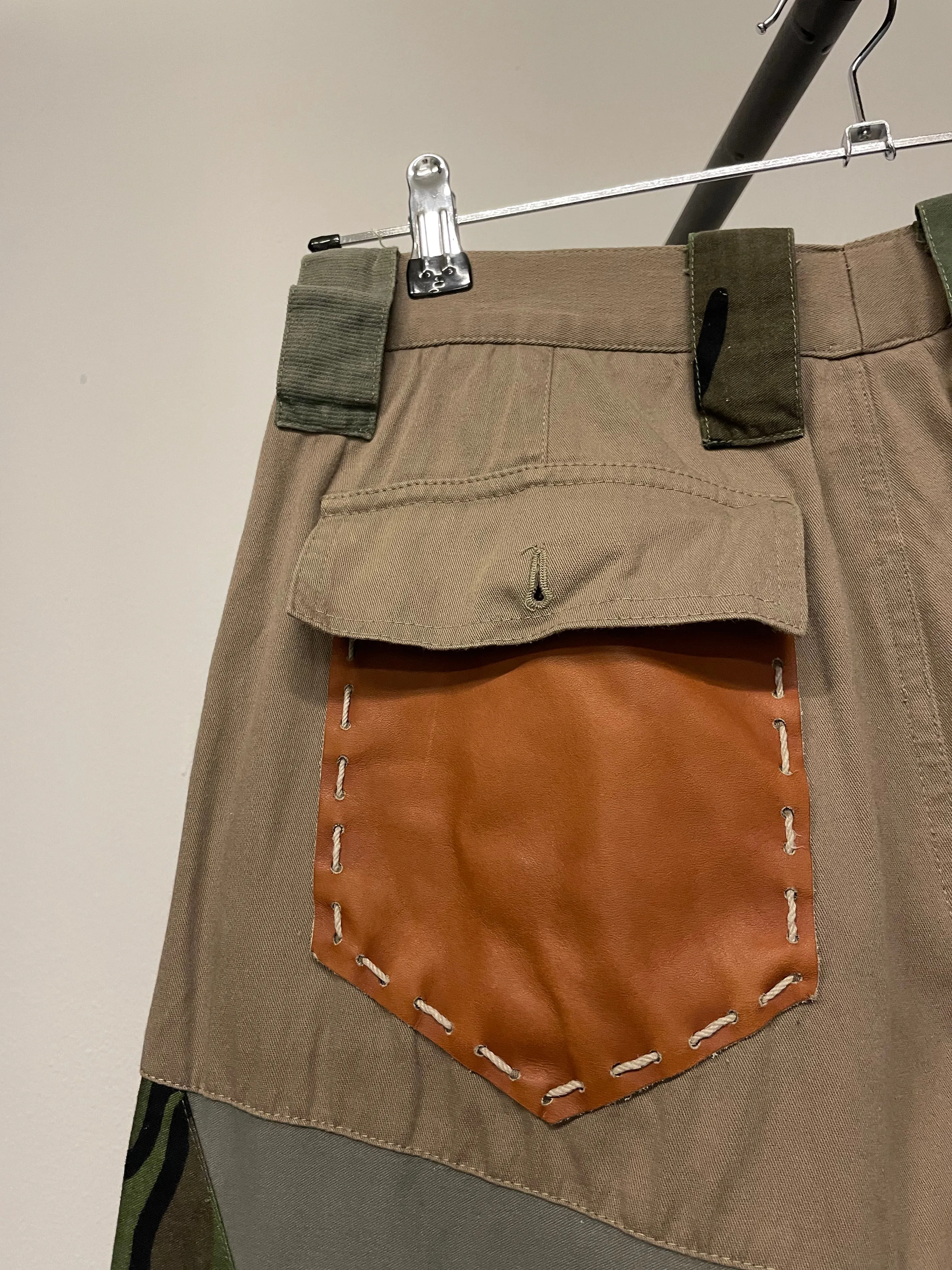 2000s Dolce & Gabbana Hybrid Military patchwork pants