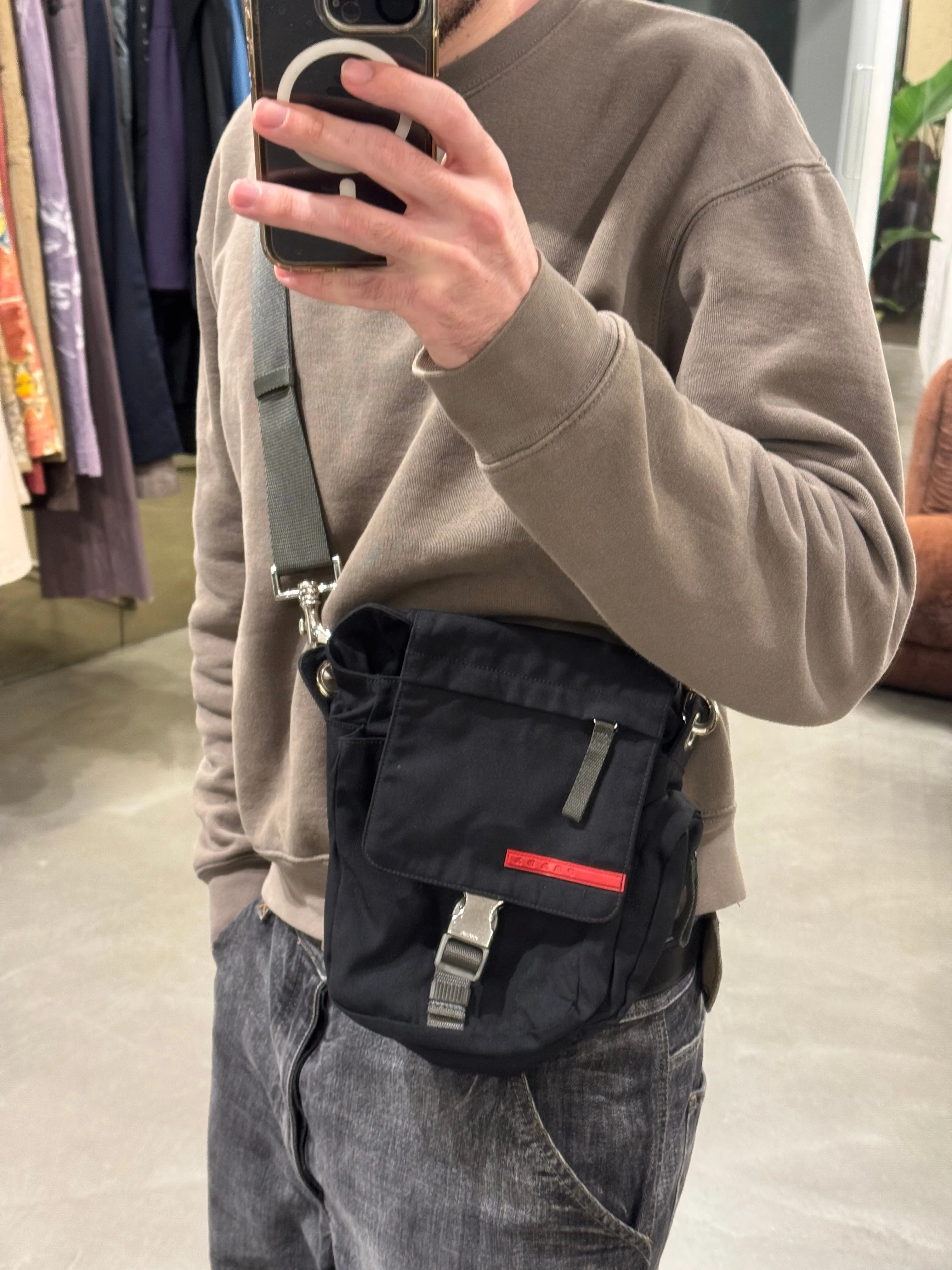 2000s Prada crossbody bag