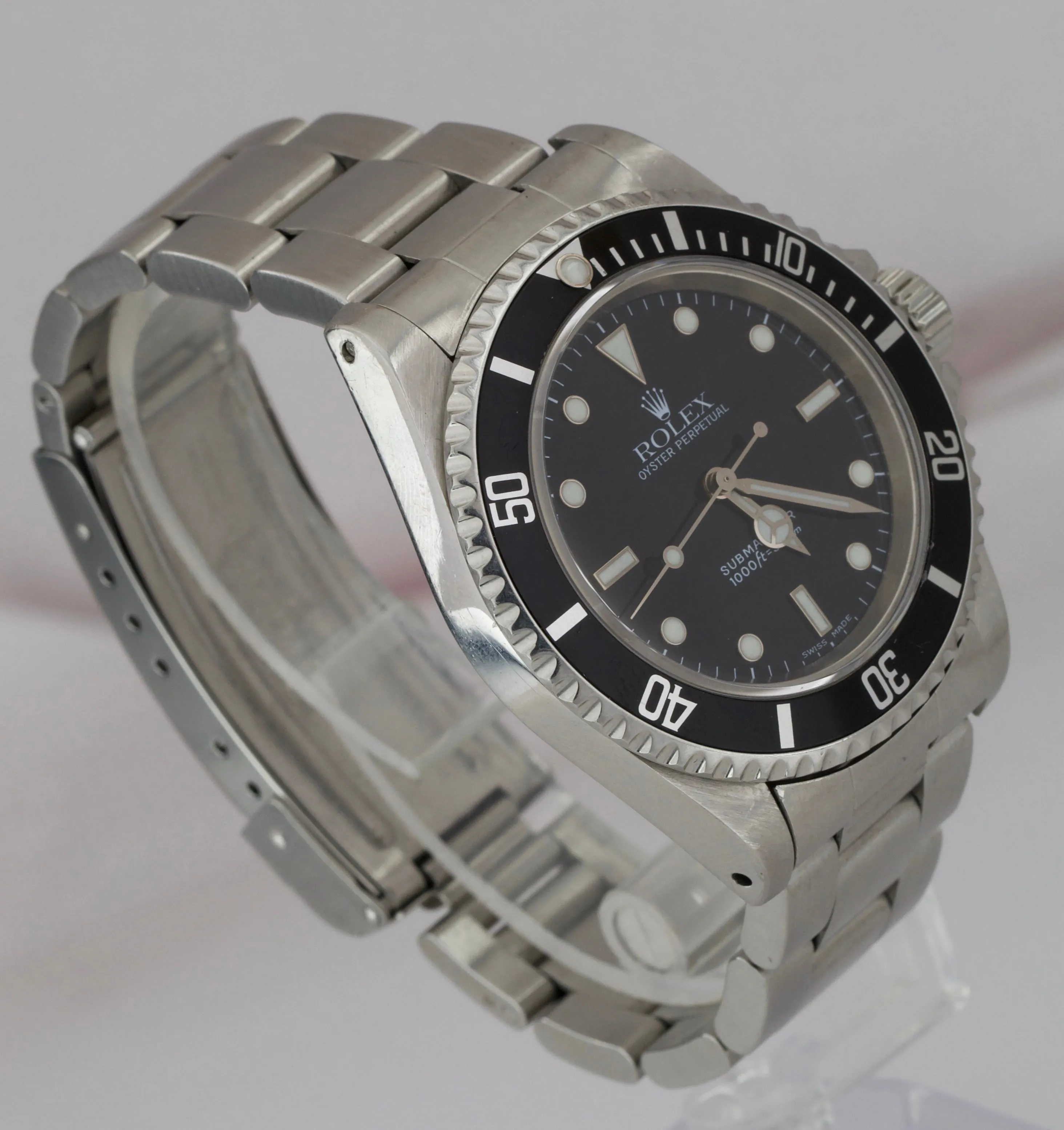 2001 UNPOLISHED Rolex Submariner No-Date 14060 A SERIAL Black Dive 40mm Watch