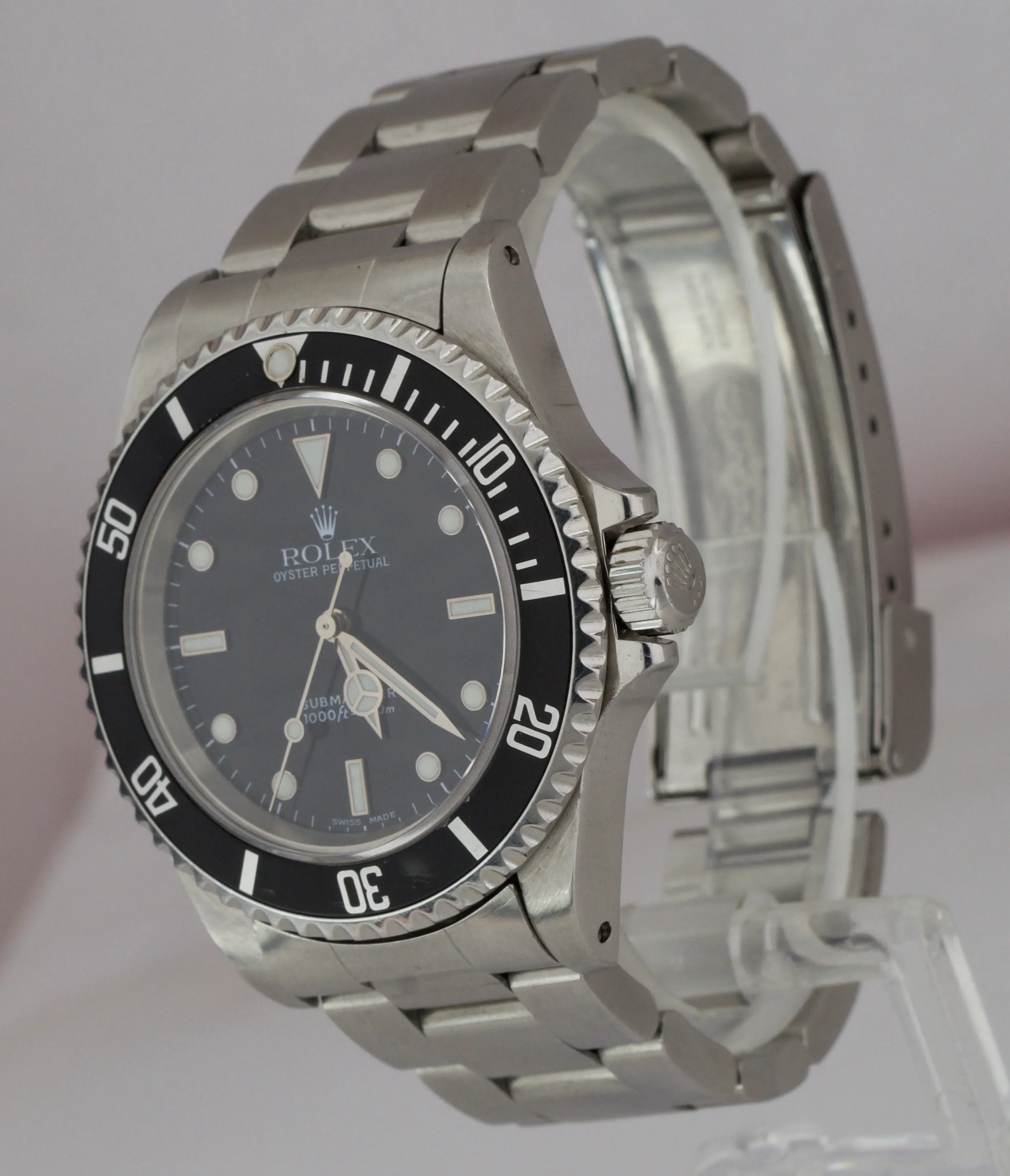 2001 UNPOLISHED Rolex Submariner No-Date 14060 A SERIAL Black Dive 40mm Watch