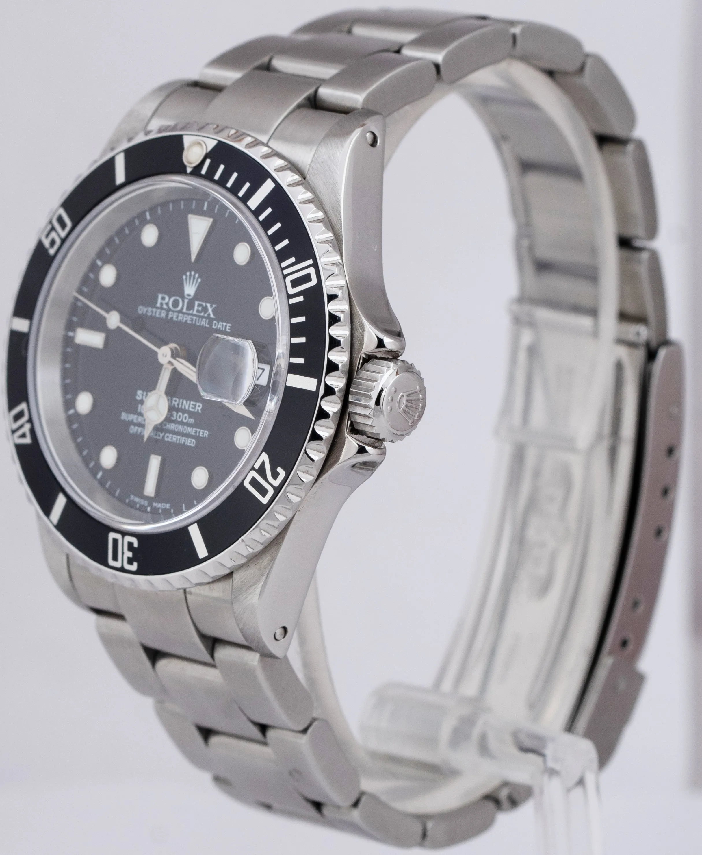 2002 Rolex Submariner Date Stainless Steel Pre-Ceramic Automatic Watch 16610 B P