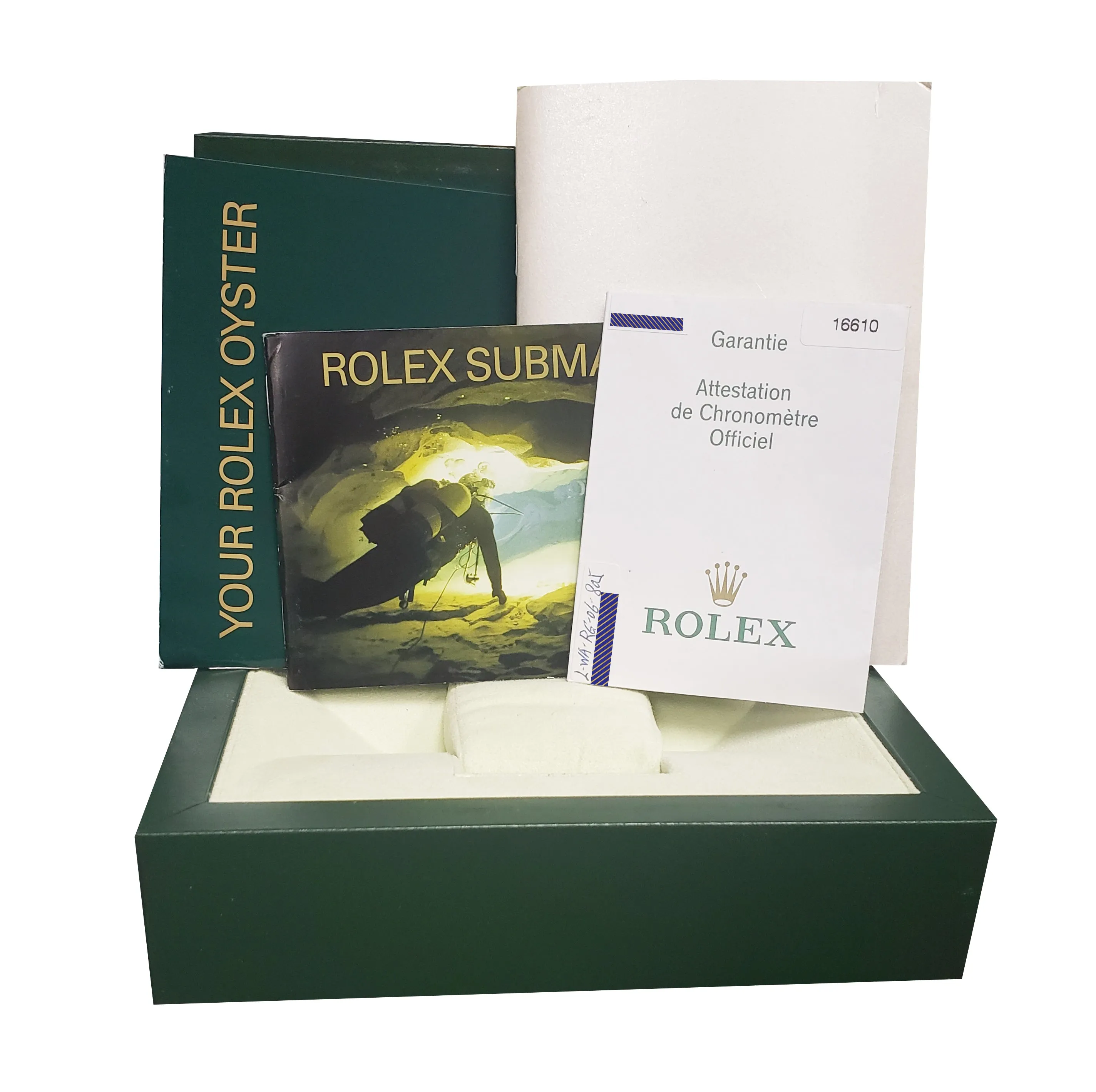 2006 Rolex Submariner Date 16610 Stainless NO-HOLES CASE Pre-Ceramic Watch B P