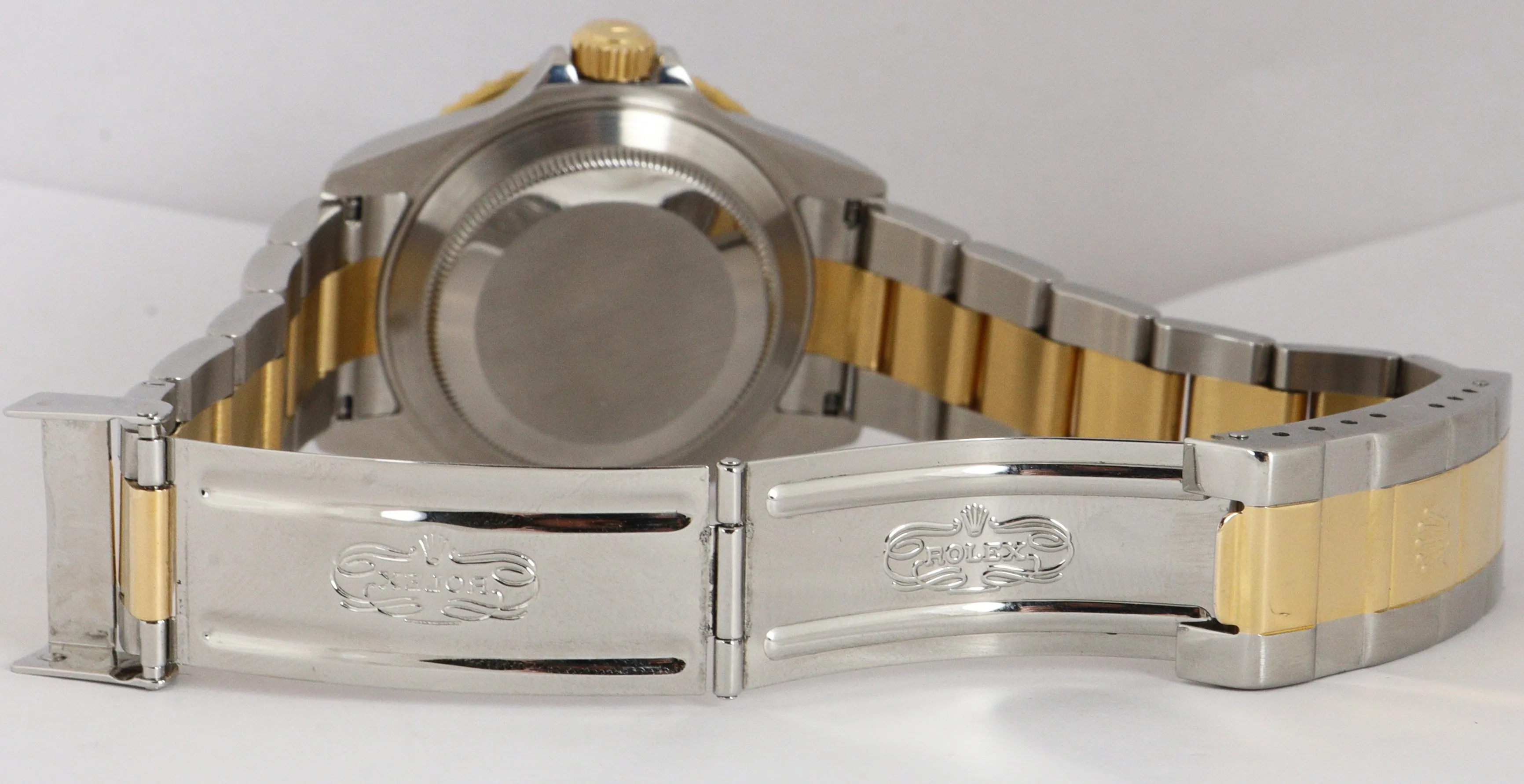 2009 ENGRAVED REHAUT Rolex Submariner Date BLUESY 16613 FULL SET Two-Tone Blue