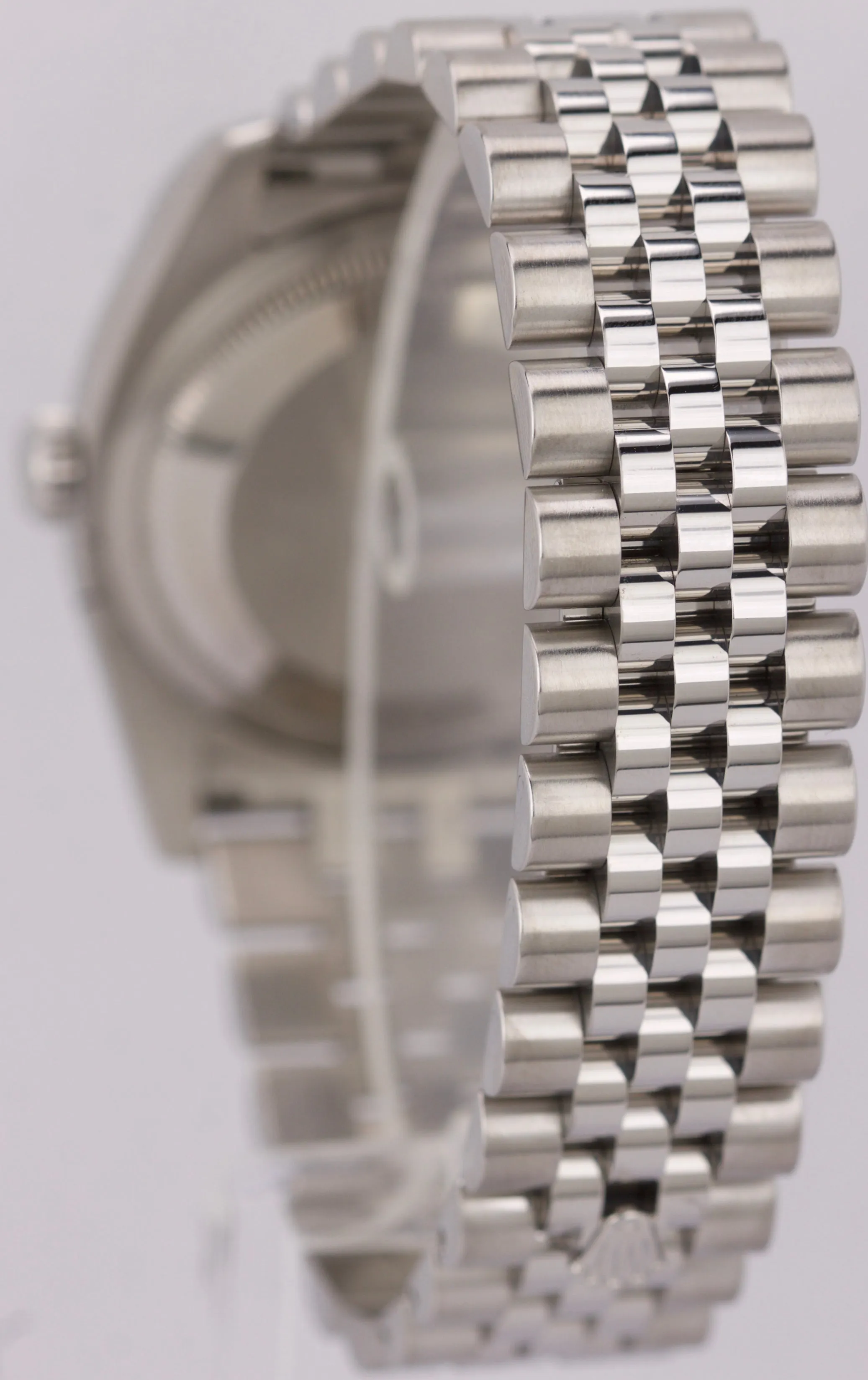 2010 ENGRAVED Rolex DateJust 116234 Silver Roman 36mm Steel Jubilee Date Watch