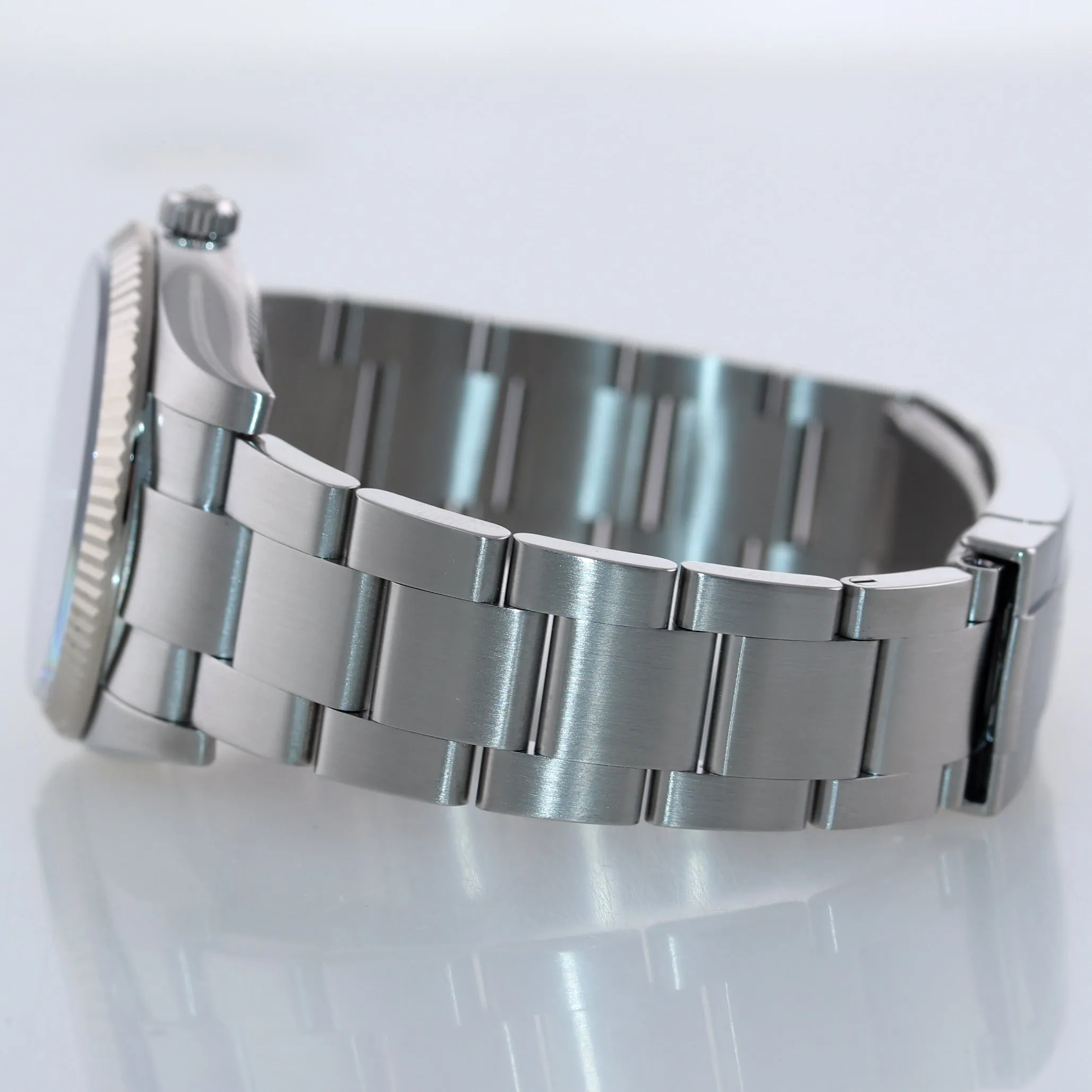2011 PAPERS Rolex Air-King Oyster Perpetual Blue Concentric Steel 114234 Watch