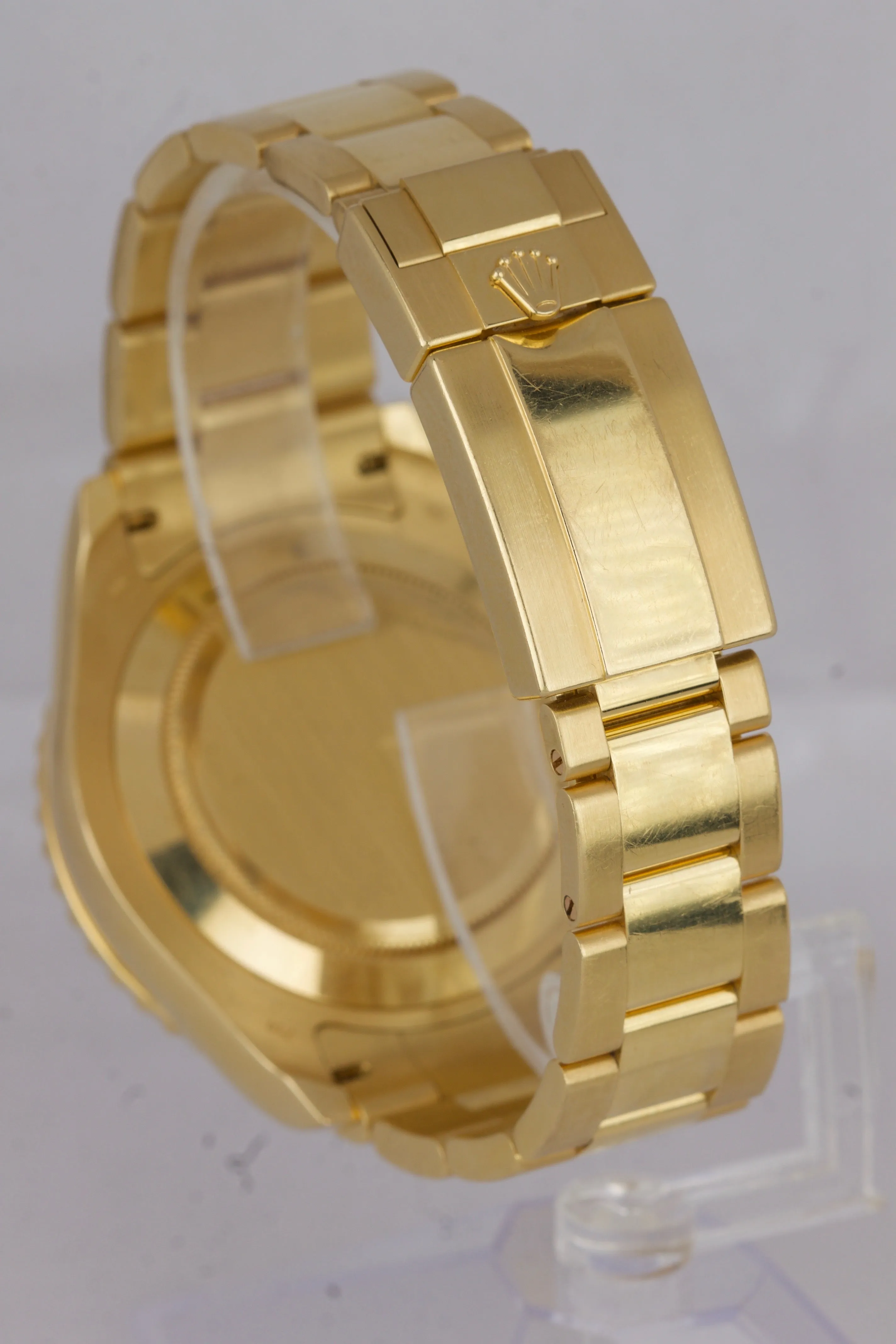 2014 BLUE HANDS Rolex Yacht-Master II 2 18K Yellow Gold Blue 116688 44mm Watch