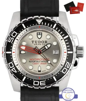 2014 Tudor Hydronaut 1200 Automatic Black 46mm 25000 Rubber Dive Date Watch