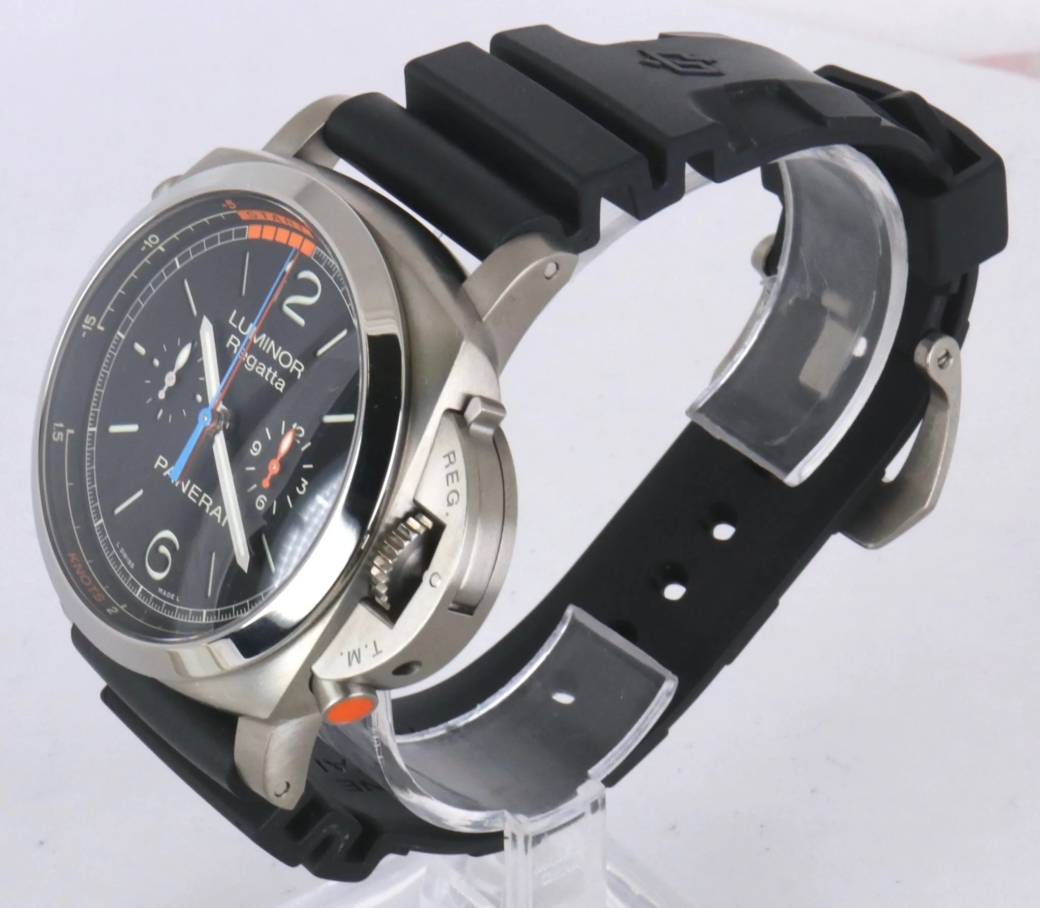2016 MINT Panerai Luminor Regatta Chrono Flyback Titanium PAM 526 PAM00526 Black