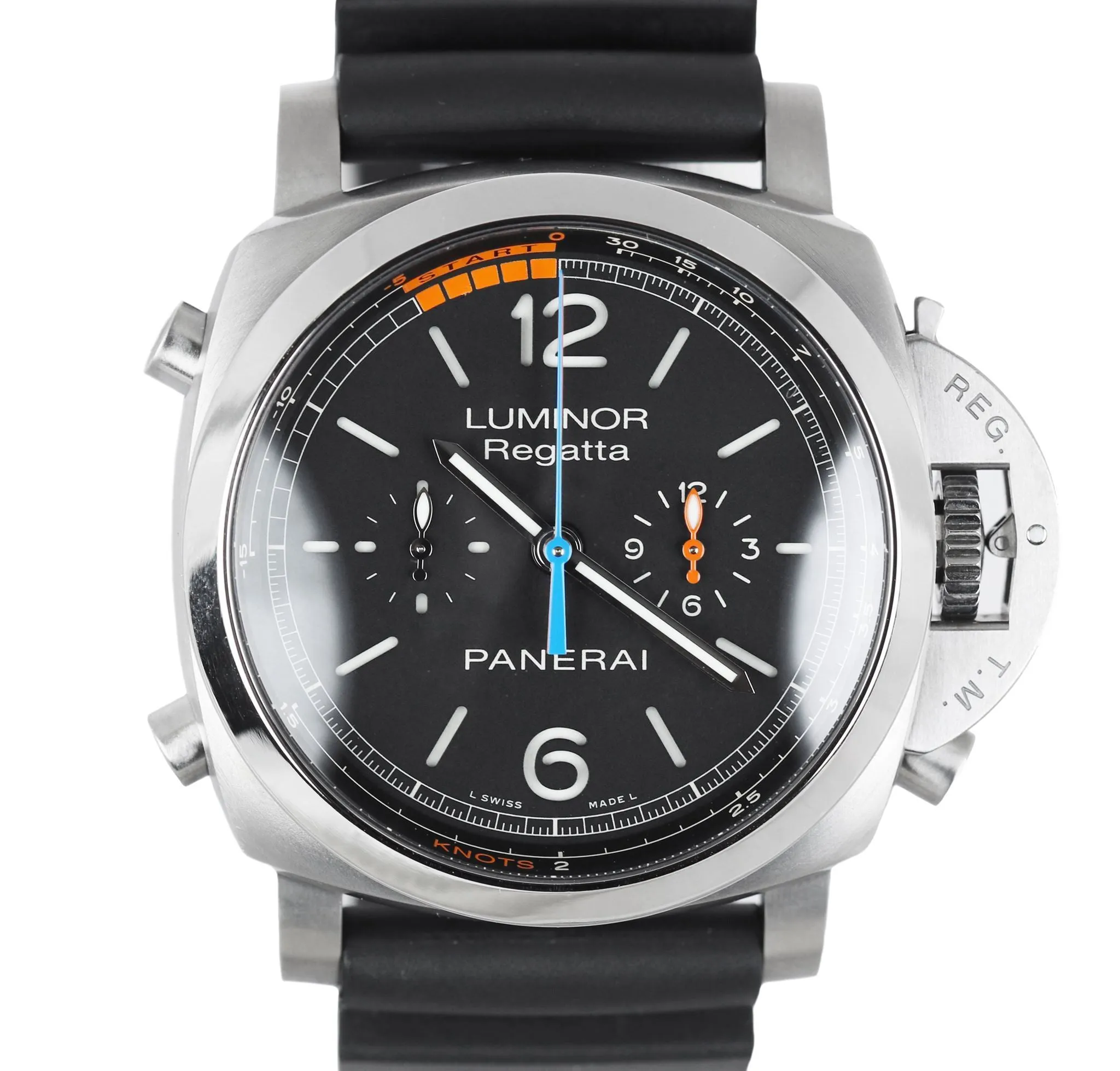 2016 MINT Panerai Luminor Regatta Chrono Flyback Titanium PAM 526 PAM00526 Black