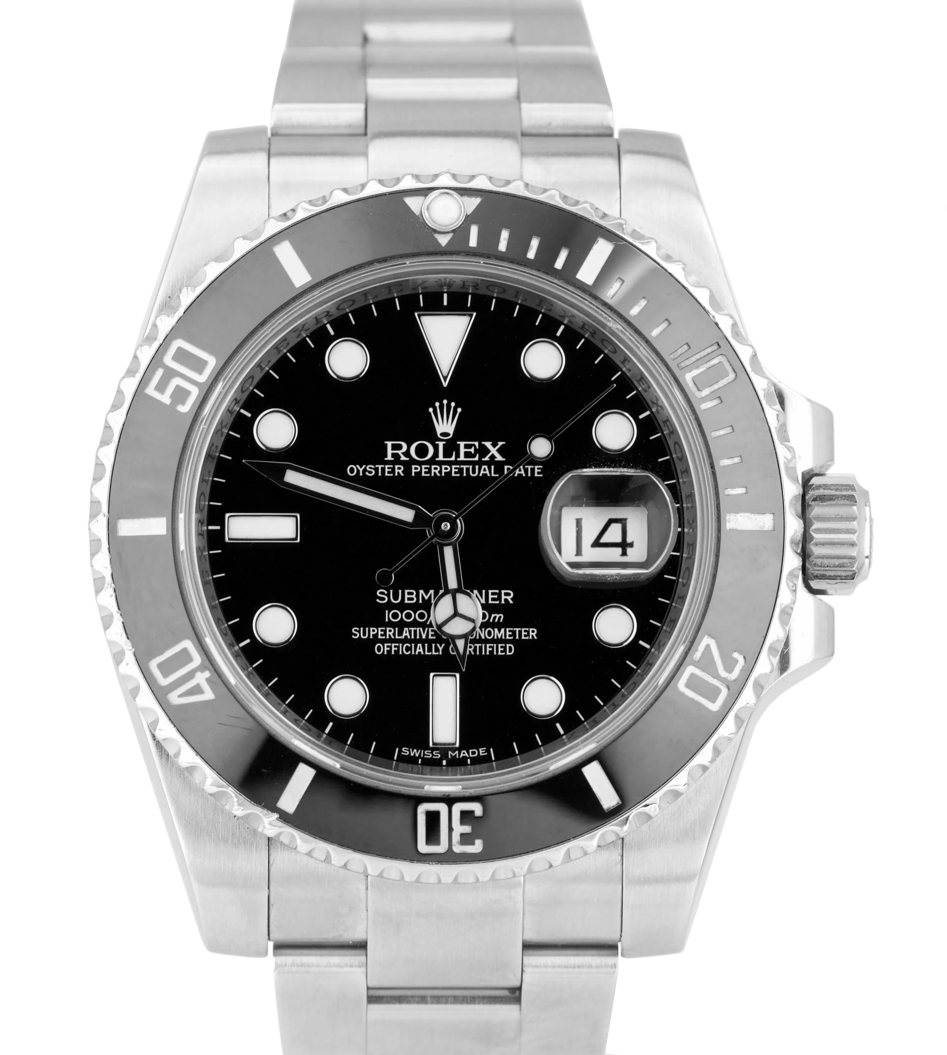 2019 Men's Rolex Submariner Date 116610 LN Stainless Black Ceramic 40mm Watch