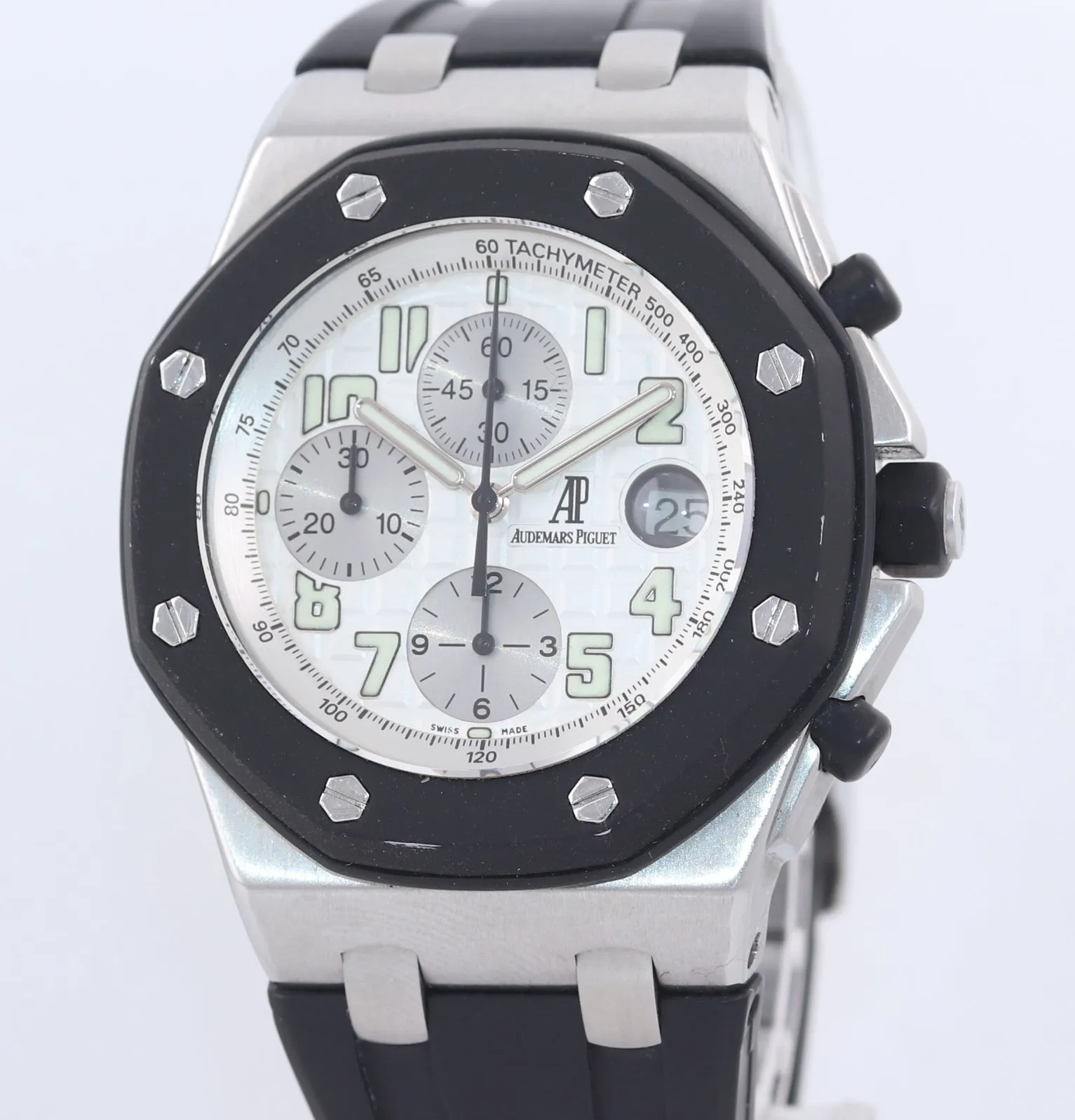2019 Service Audemars Piguet Royal Oak Offshore 42mm Rubber White 25940 Watch