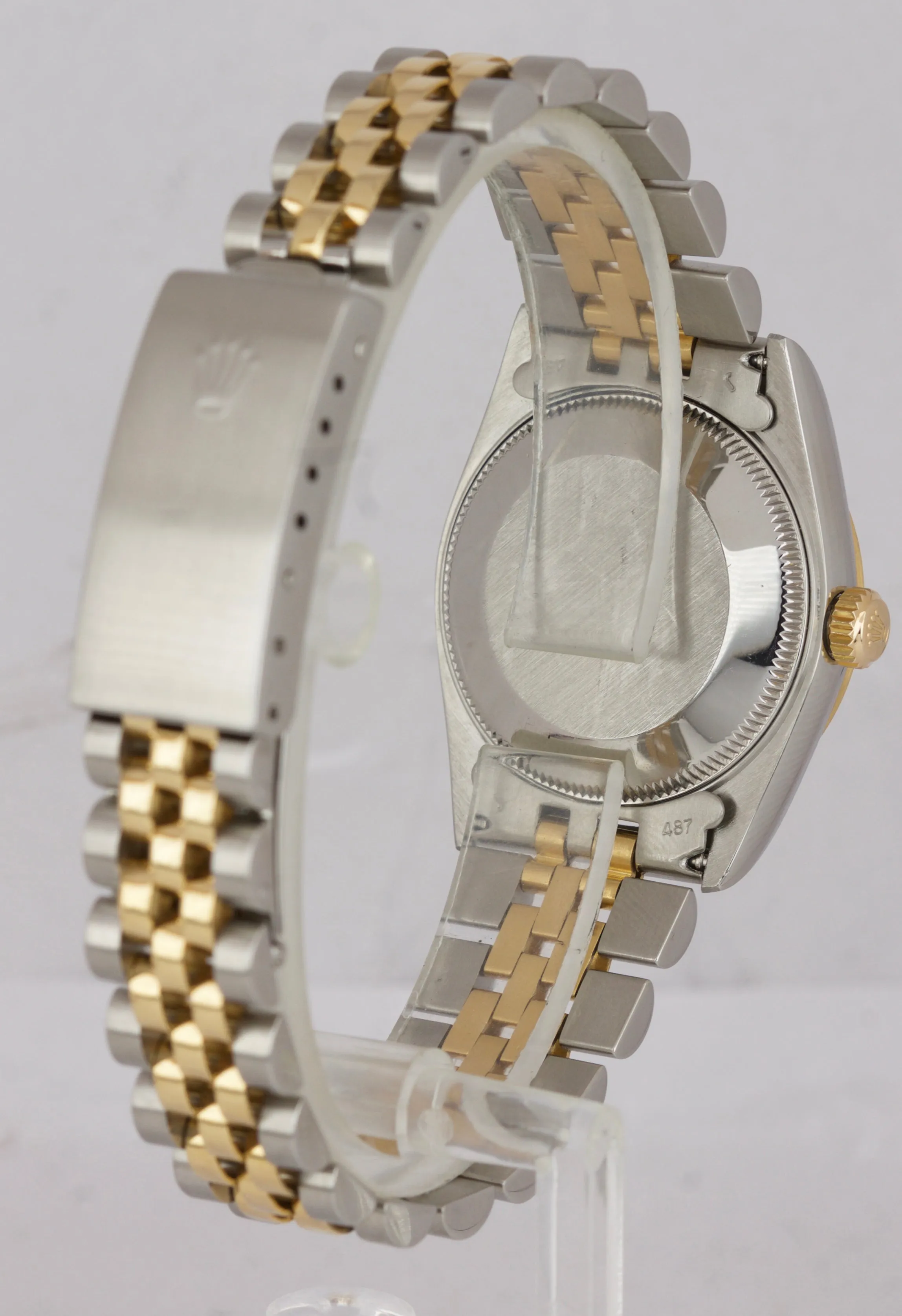 2019 SERVICED Rolex DateJust 31mm Midsize TwoTone 18K Gold 68273 Champagne Watch