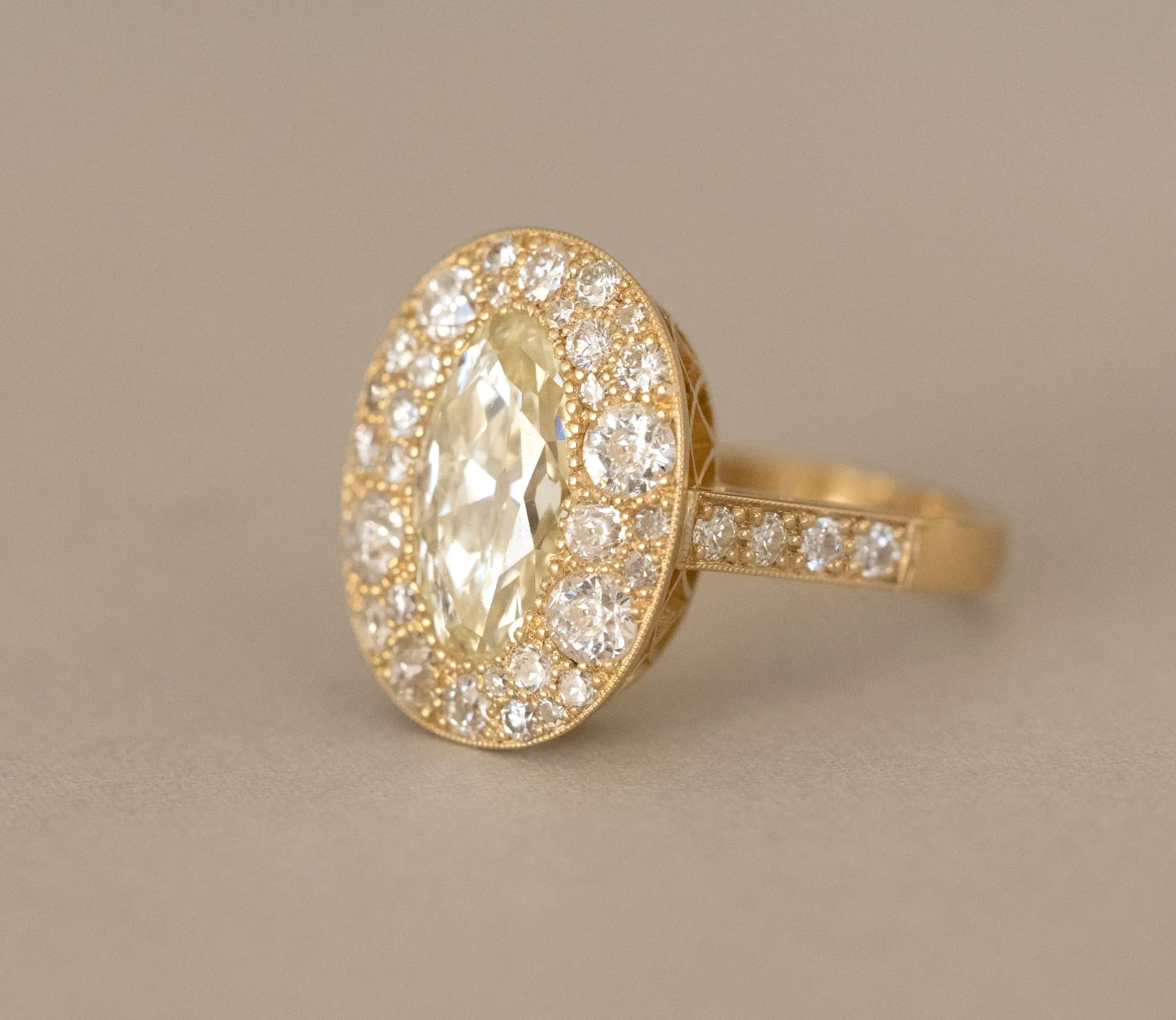2.02 ct. 'Moval' Cut Diamond Ring