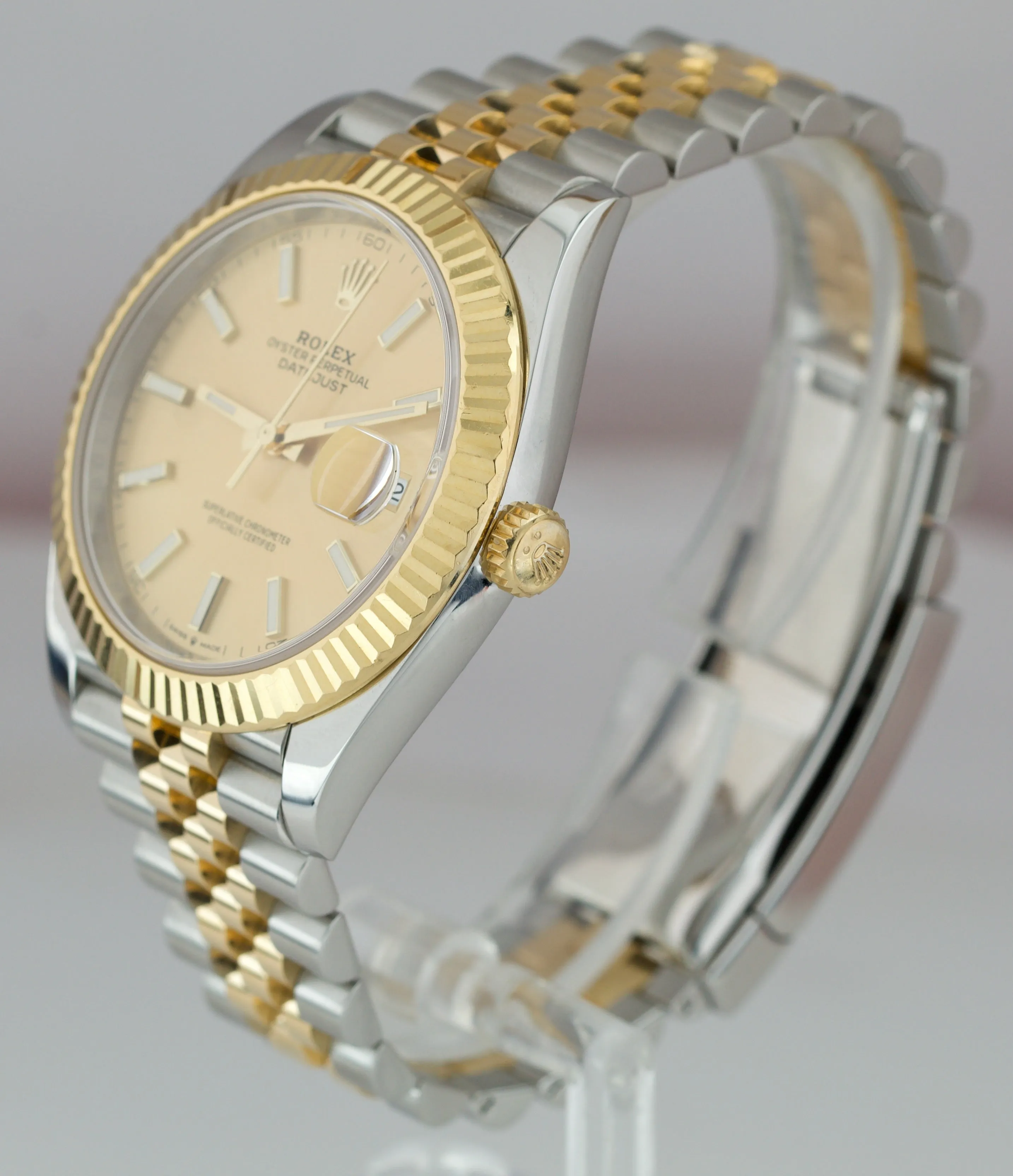 2020 MINT Rolex DateJust 41 II 126333 Champagne Two-Tone 41mm Jubilee Watch