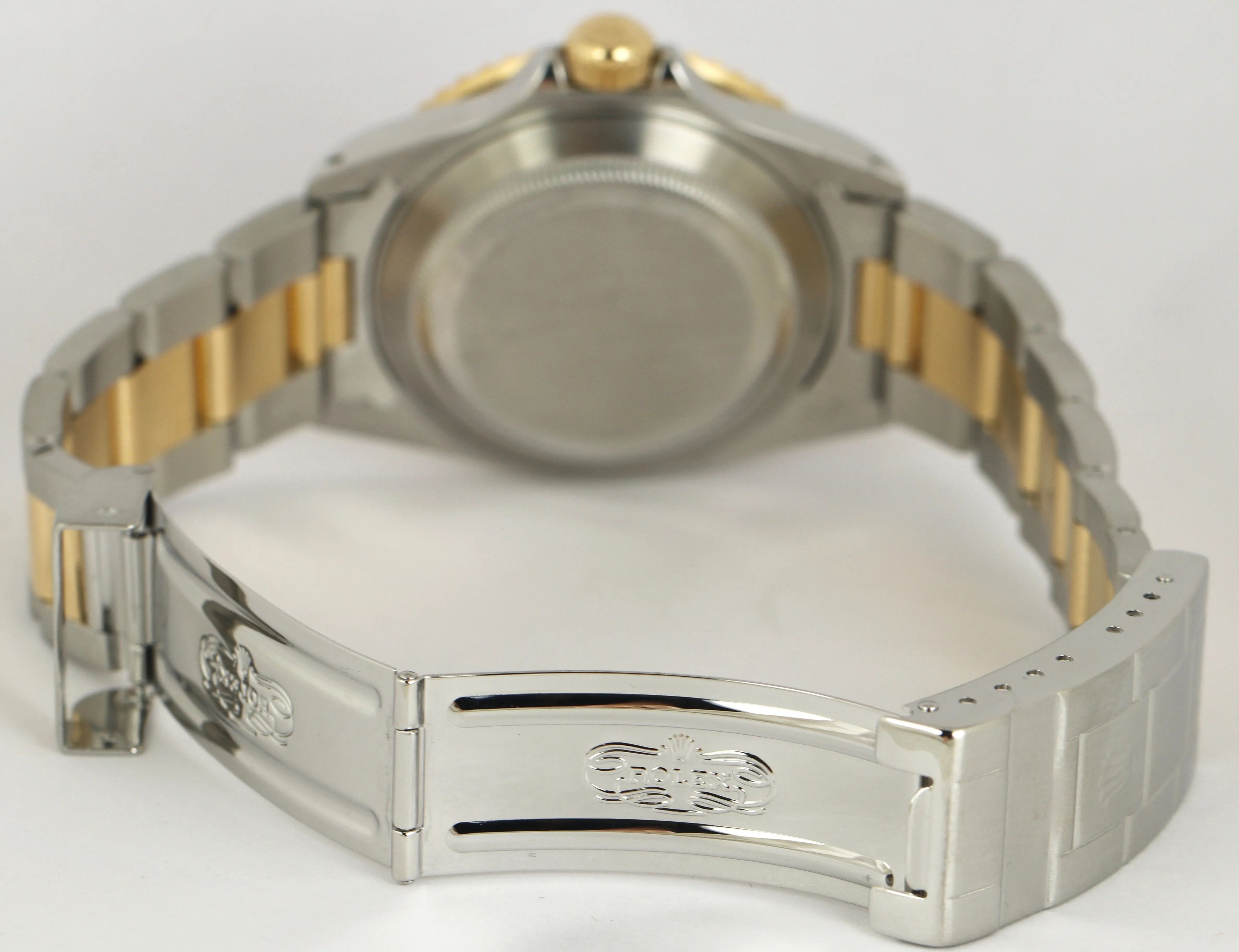 2020 ROLEX SERVICE Submariner SWISS ONLY Date Blue 16613 Two-Tone 18K Gold 1999