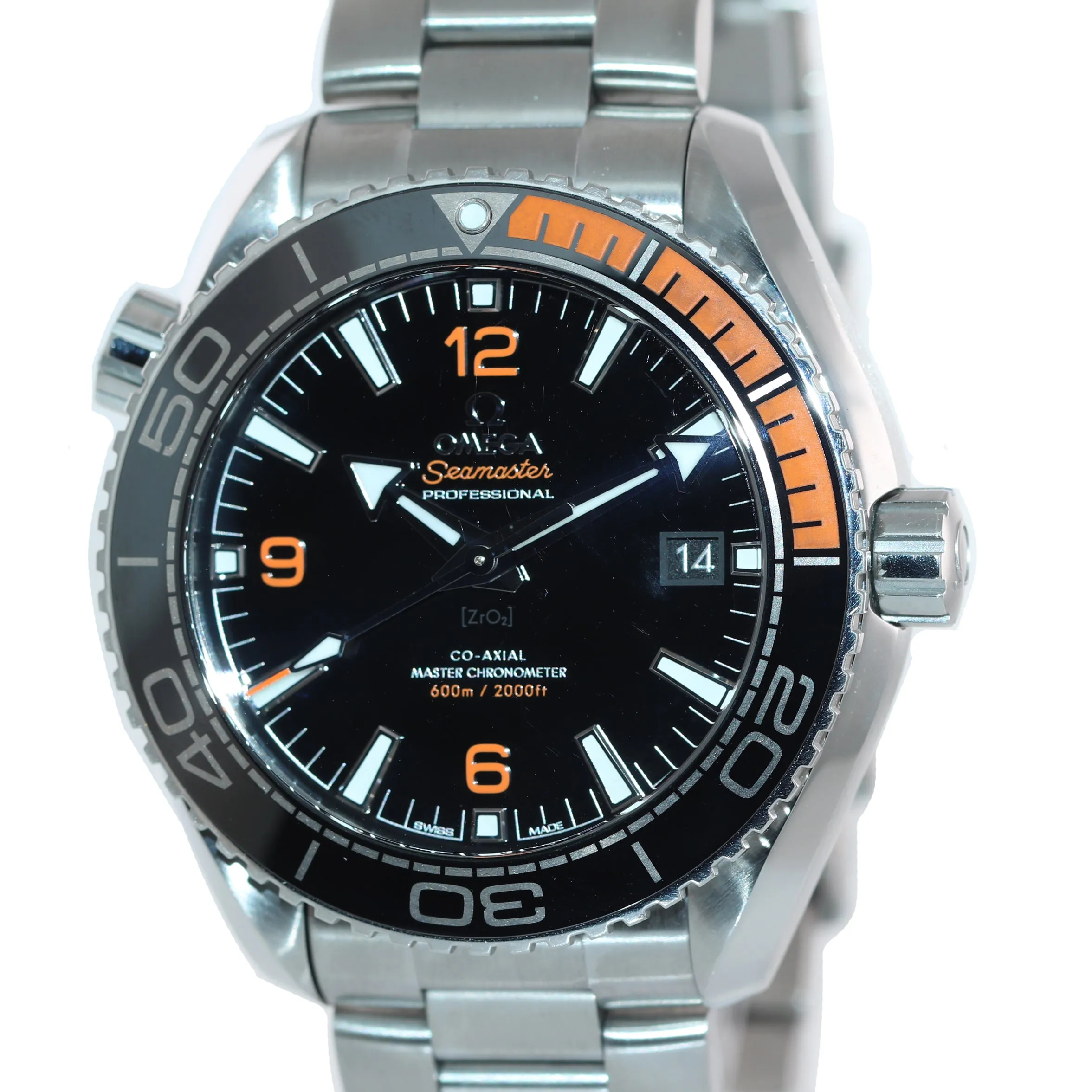 2021 MINT Omega Seamaster Planet Ocean 43.5mm 215.30.44.21.01.002 Ceramic Watch