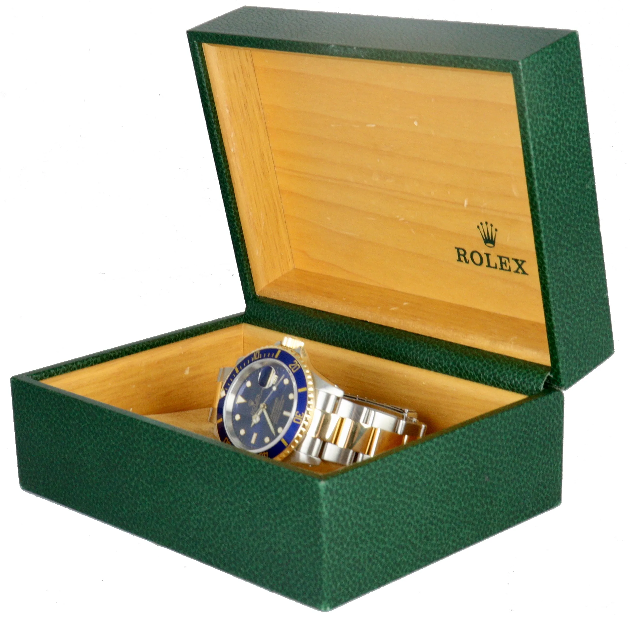 2021 ROLEX SERVICE RSC Submariner Date Blue 16613 Two-Tone 18K Gold SEL 2000