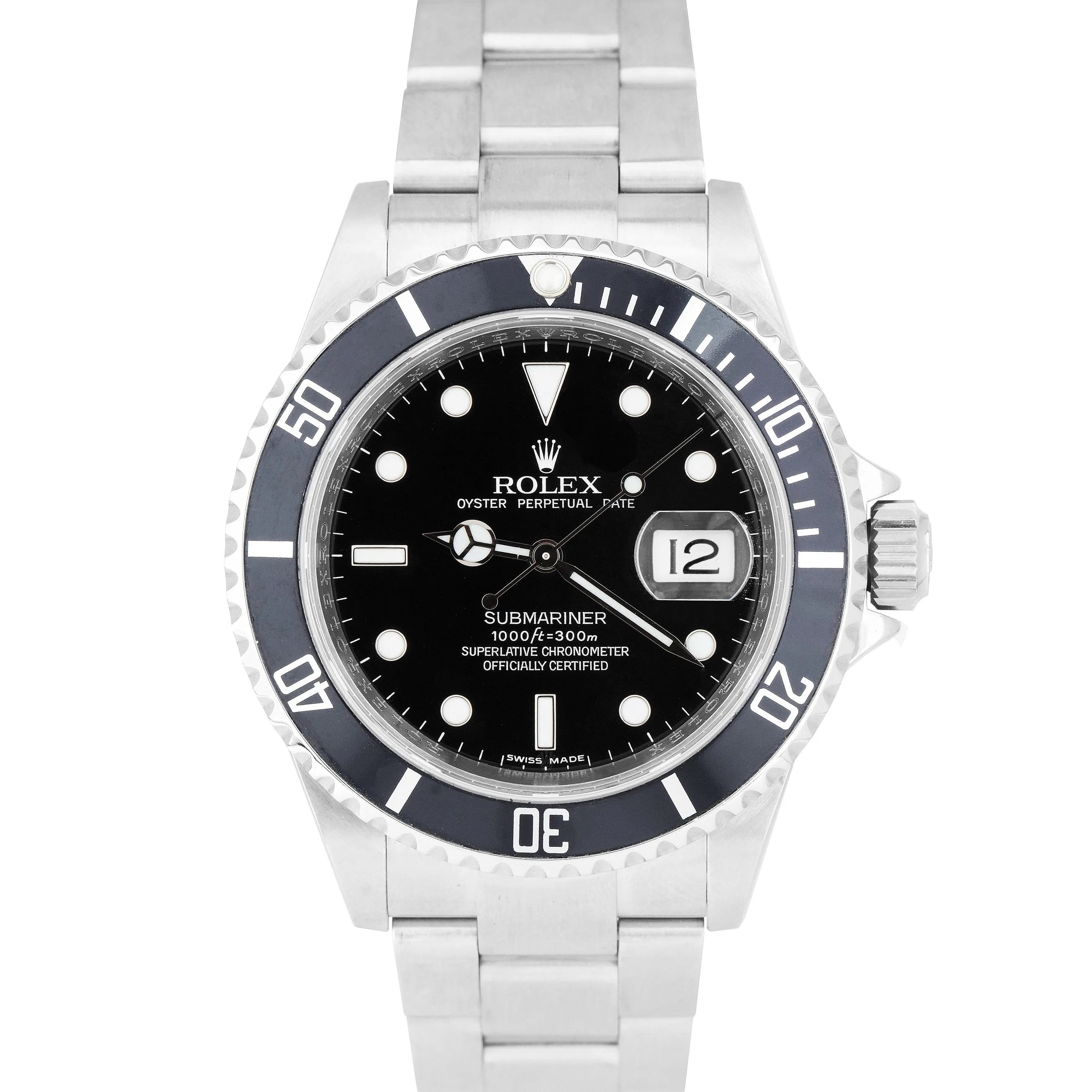 2021 RSC Rolex Submariner Date REHAUT Stainless Steel Pre-Ceramic Watch 16610 T