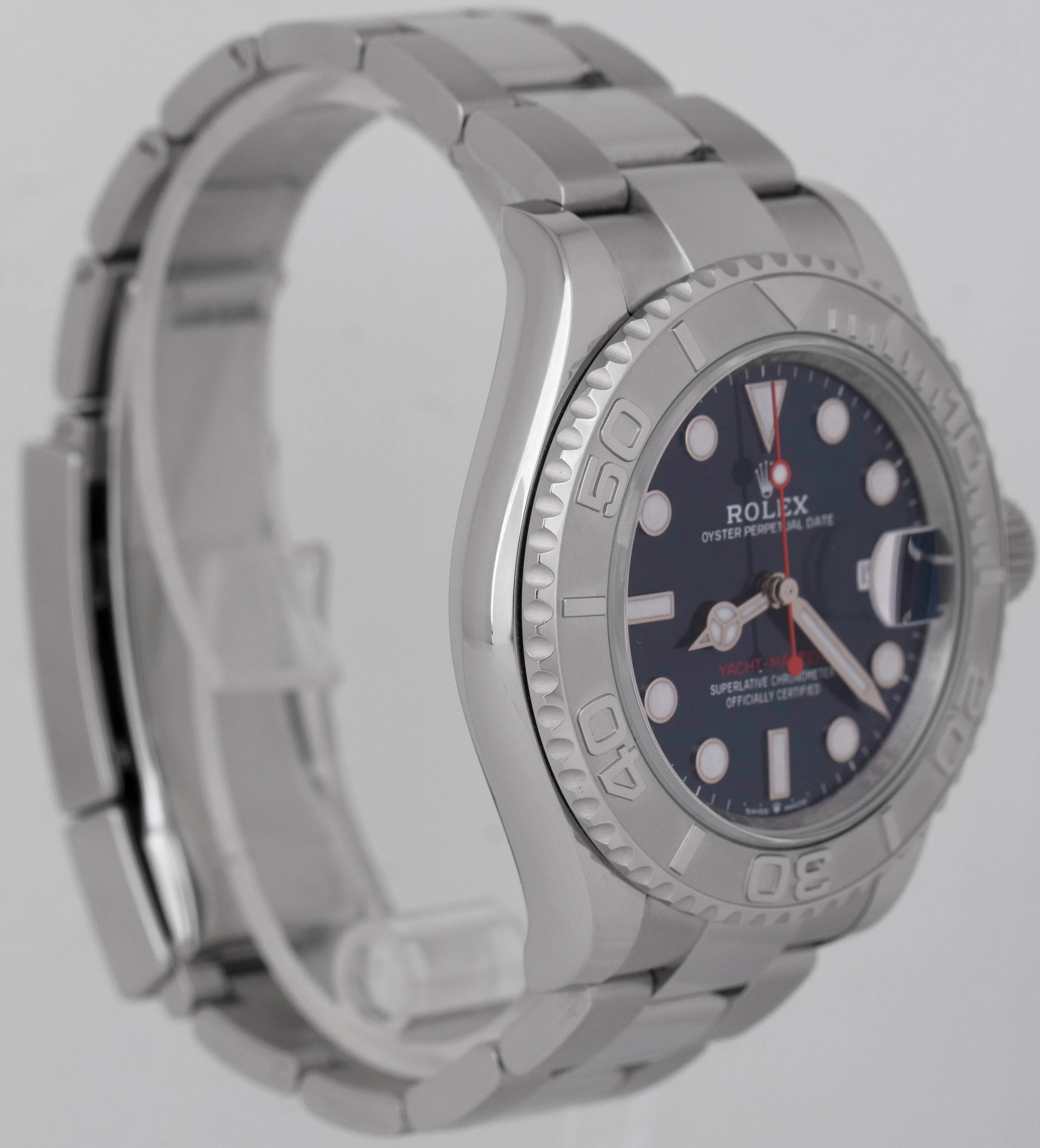 2022 NEW PAPERS Rolex Yacht-Master 40mm Blue Steel Oyster Watch 126622 BOX