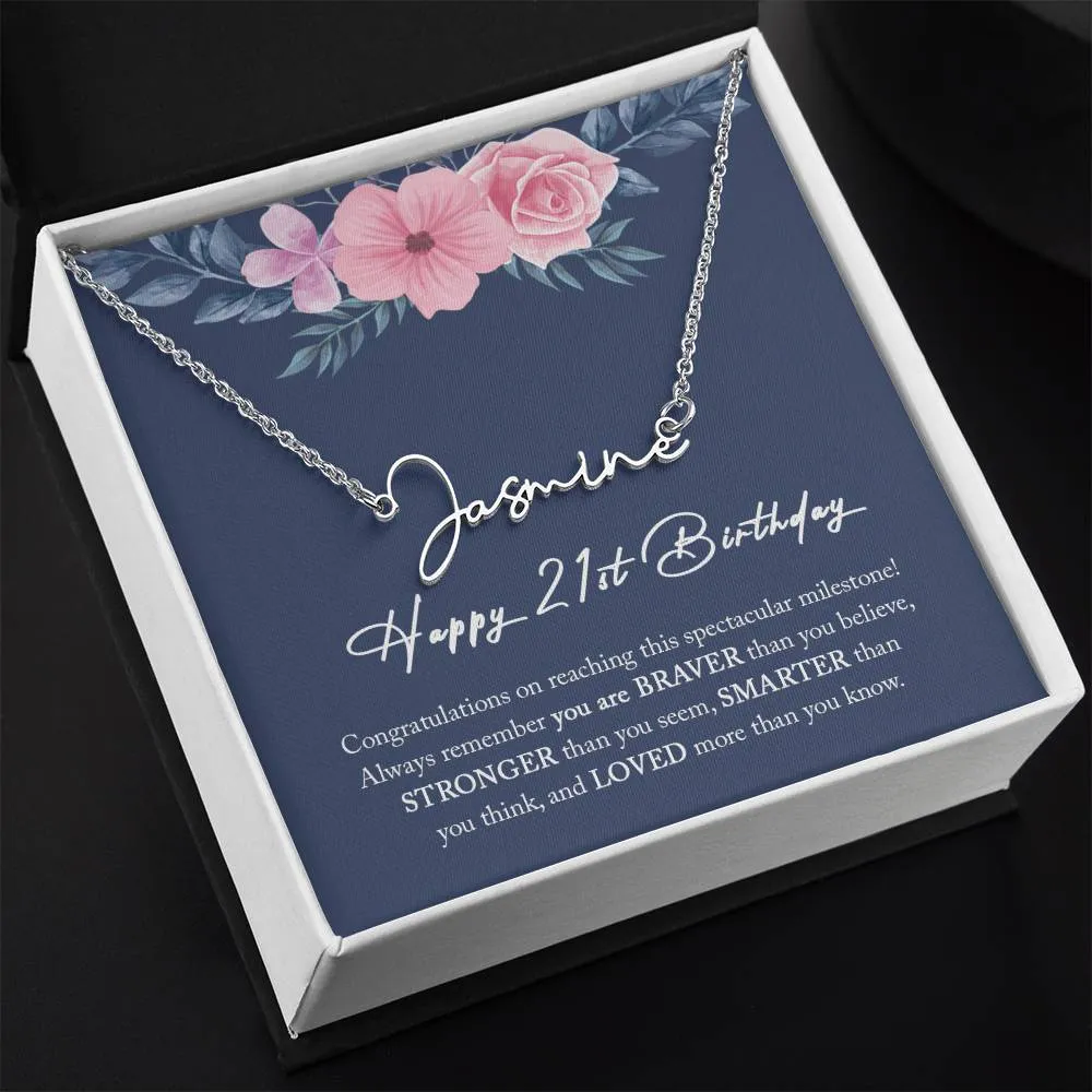 21st Birthday Gift For Her, 21st Birthday Gift for Daughter, Best Friend 21st Birthday, 21st Birthday Necklace, 21st Birthday Jewelry