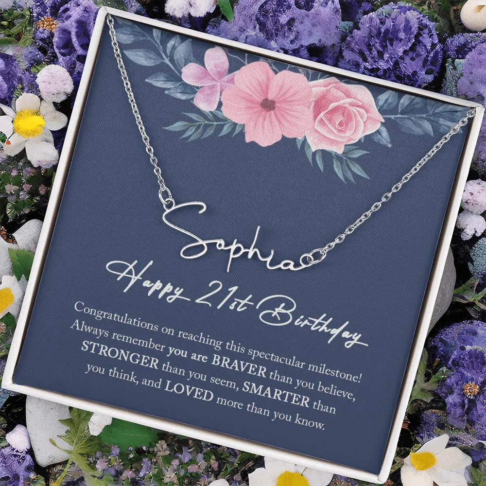 21st Birthday Gift For Her, 21st Birthday Gift for Daughter, Best Friend 21st Birthday, 21st Birthday Necklace, 21st Birthday Jewelry