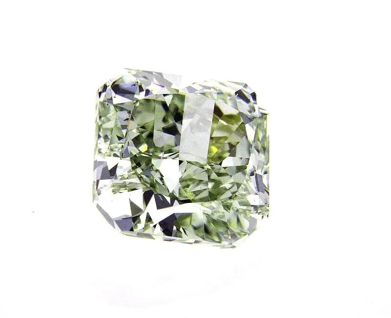 2CT Fancy Green Color VS2 Loose Diamond Natural Radiant Cut GIA Certified