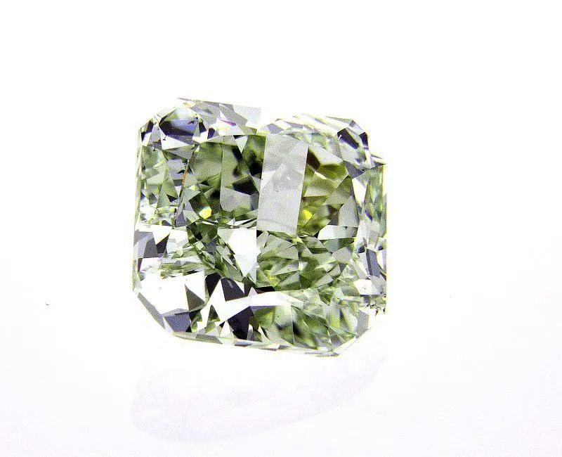 2CT Fancy Green Color VS2 Loose Diamond Natural Radiant Cut GIA Certified