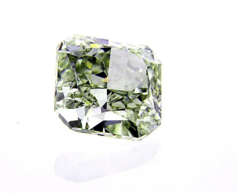 2CT Fancy Green Color VS2 Loose Diamond Natural Radiant Cut GIA Certified