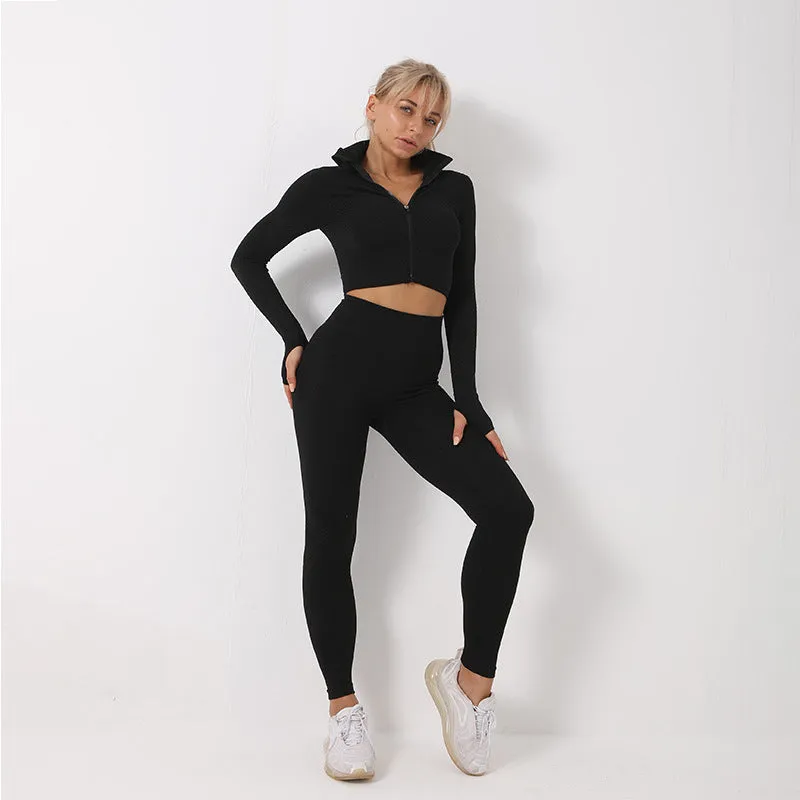 3 Pcs Yoga Set Seamless Sport Set