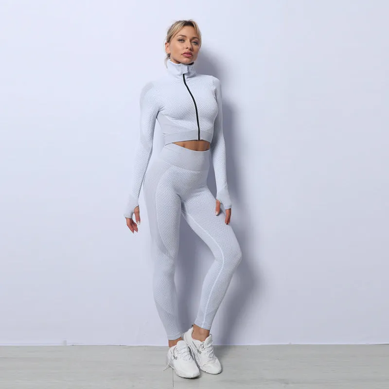 3 Pcs Yoga Set Seamless Sport Set