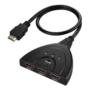 3 Port HDMI Cable Switch for Electronics