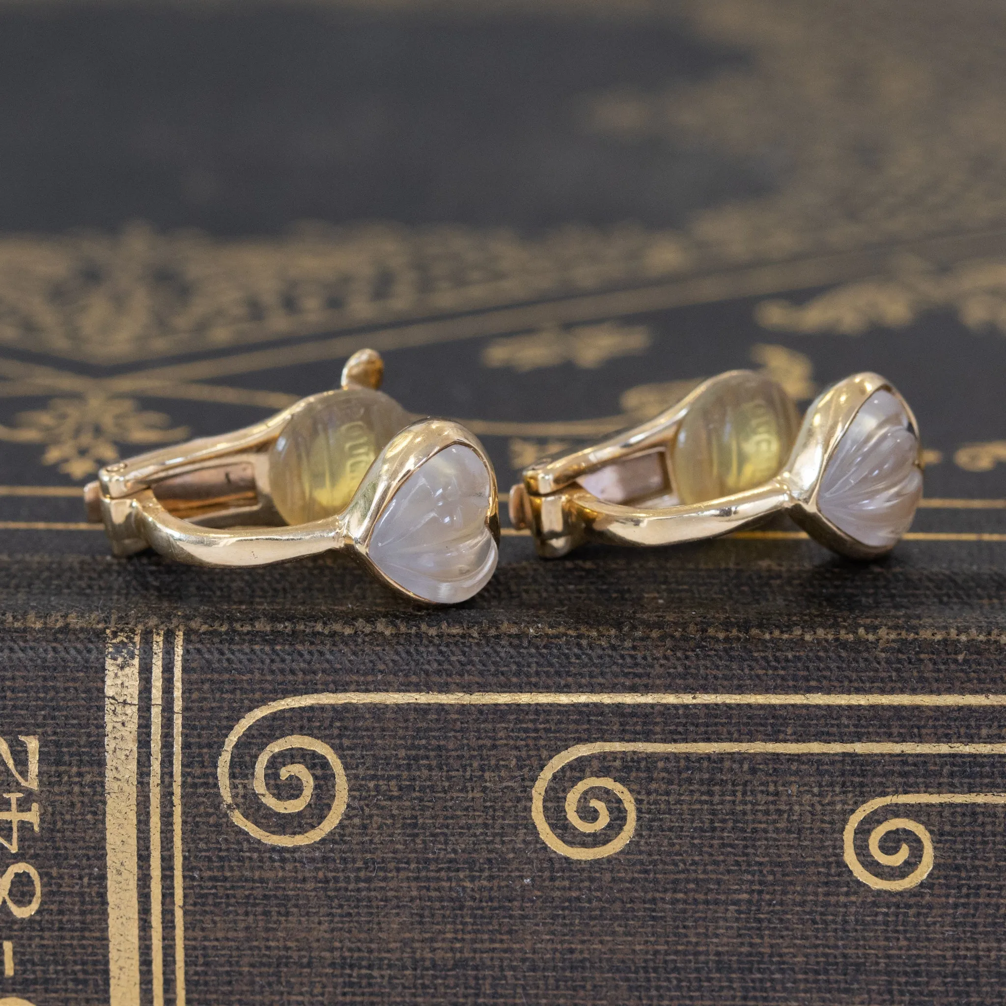 3.50ctw Vintage Boucheron Heart Earrings
