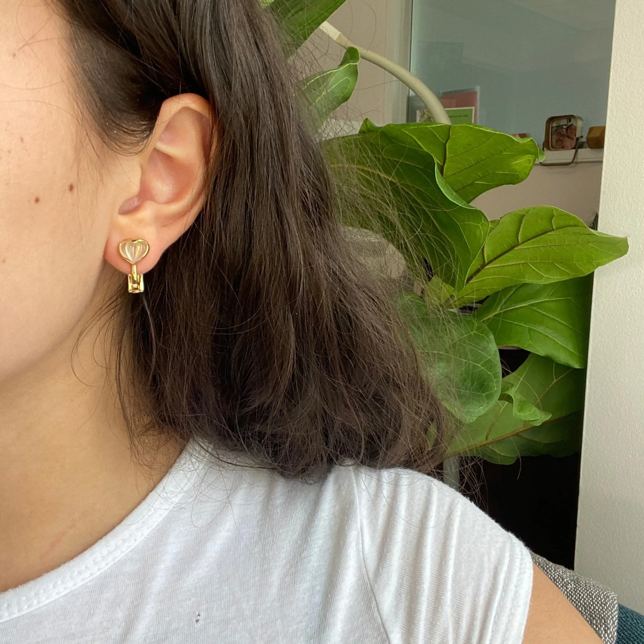 3.50ctw Vintage Boucheron Heart Earrings