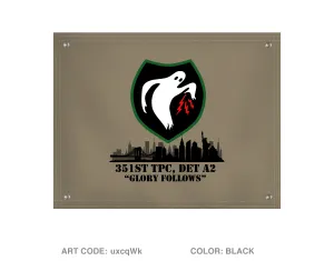 351 Tactical Psyop Company, 2nd Detachment Banner Flag - uxcqWk