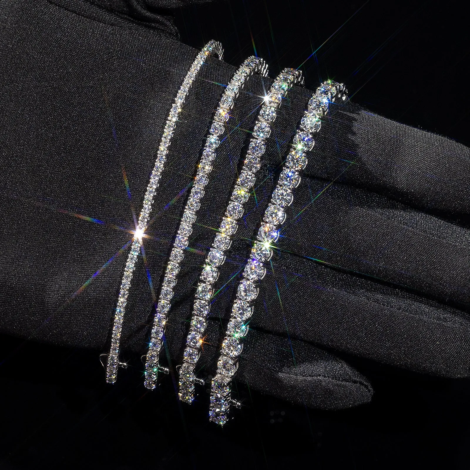 3mm Moissanite Tennis Bracelet S925 KRKC