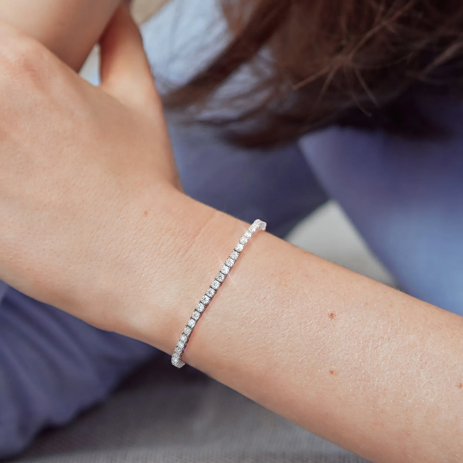 3mm Moissanite Tennis Bracelet S925 KRKC