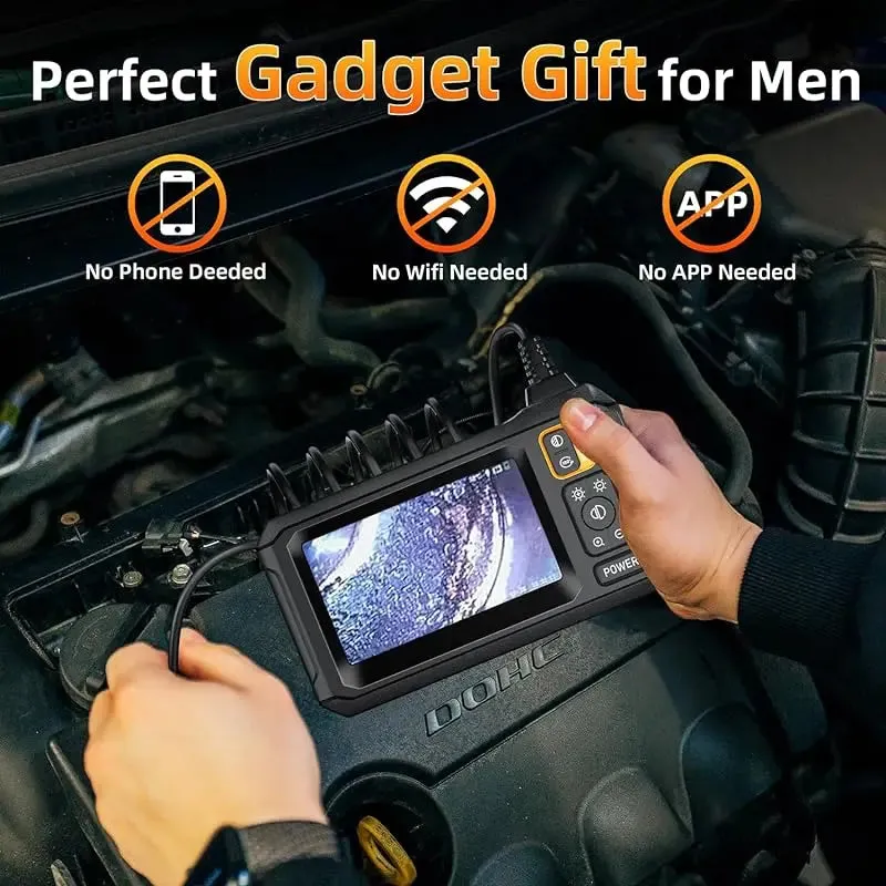 4.3 Inch Endoscope Camera HD 1080P 4.3 "Single Dual Lens 8MM Car Inspection Borescope IP67 Waterproof Sewer Camera with 8 leds