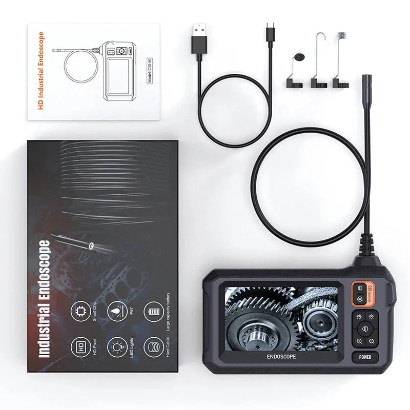4.3 Inch Endoscope Camera HD 1080P 4.3 "Single Dual Lens 8MM Car Inspection Borescope IP67 Waterproof Sewer Camera with 8 leds